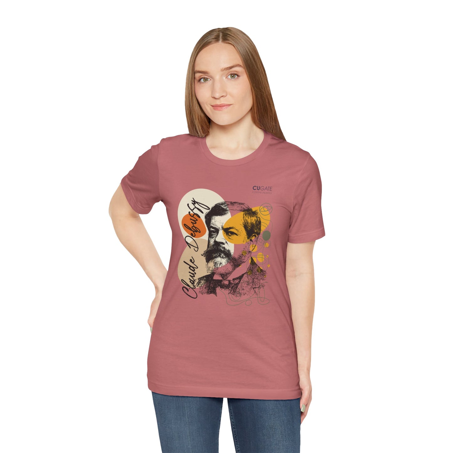 Debussy T-Shirt (Light): Classical Music T-Shirt, Debussy Shirt, Claude Debussy Gift, Debussy Tribute Tee