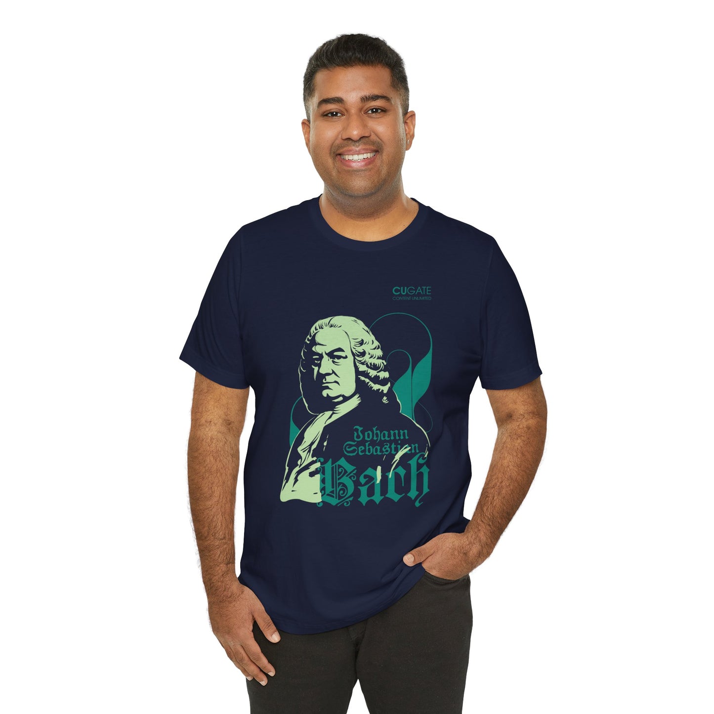 Bach T-Shirt (Dark): Classical Music T-Shirt, Bach Shirt, Johann Sebastian Bach Gift