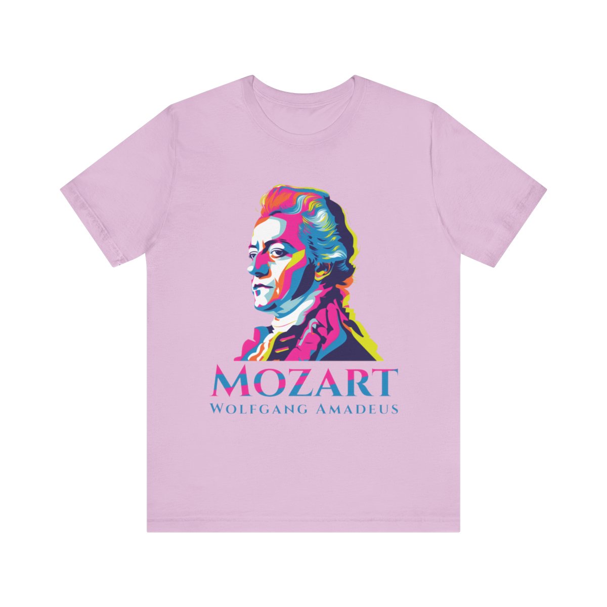 Wolfgang Amadeus Mozart T-Shirt Latin Music T-Shirt Gift for Mozart Lovers, Gift for Classical Music Lovers Mozart Printed T-Shirt