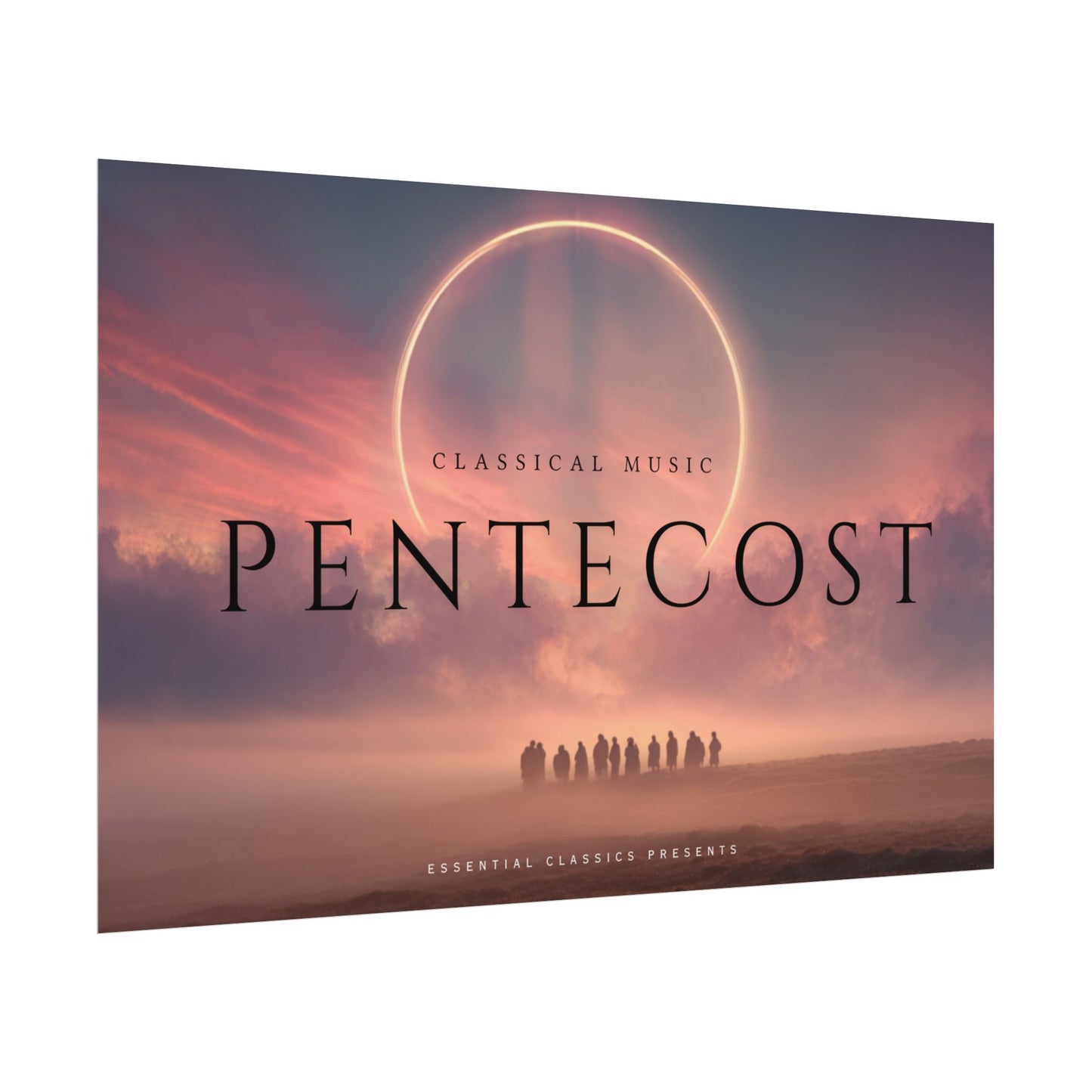 Classical Calm For Pentecost - Inspirational Poster, Spiritual Print, Meditation Art Poster, Relaxation Print