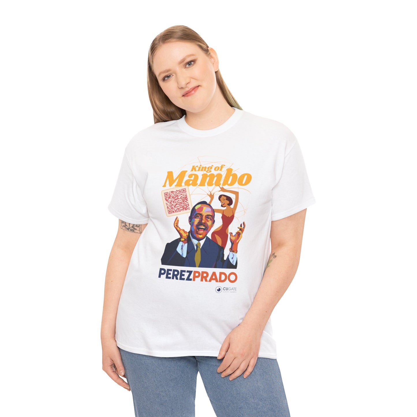 Mambo T-Shirt - Prado Vive T-Shirt, Latin Music T-Shirt (QR-Playlist Included), Latin Music Shirt, Perez Prado Tee