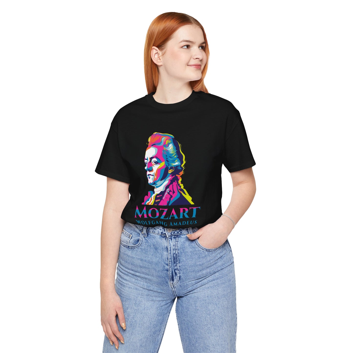Mozart Statue T-Shirt: Classical Music T-Shirt, Mozart Shirt, Wolfgang Amadeus Mozart Gift, Mozart Tribute Tee, Mozart Profile Tee