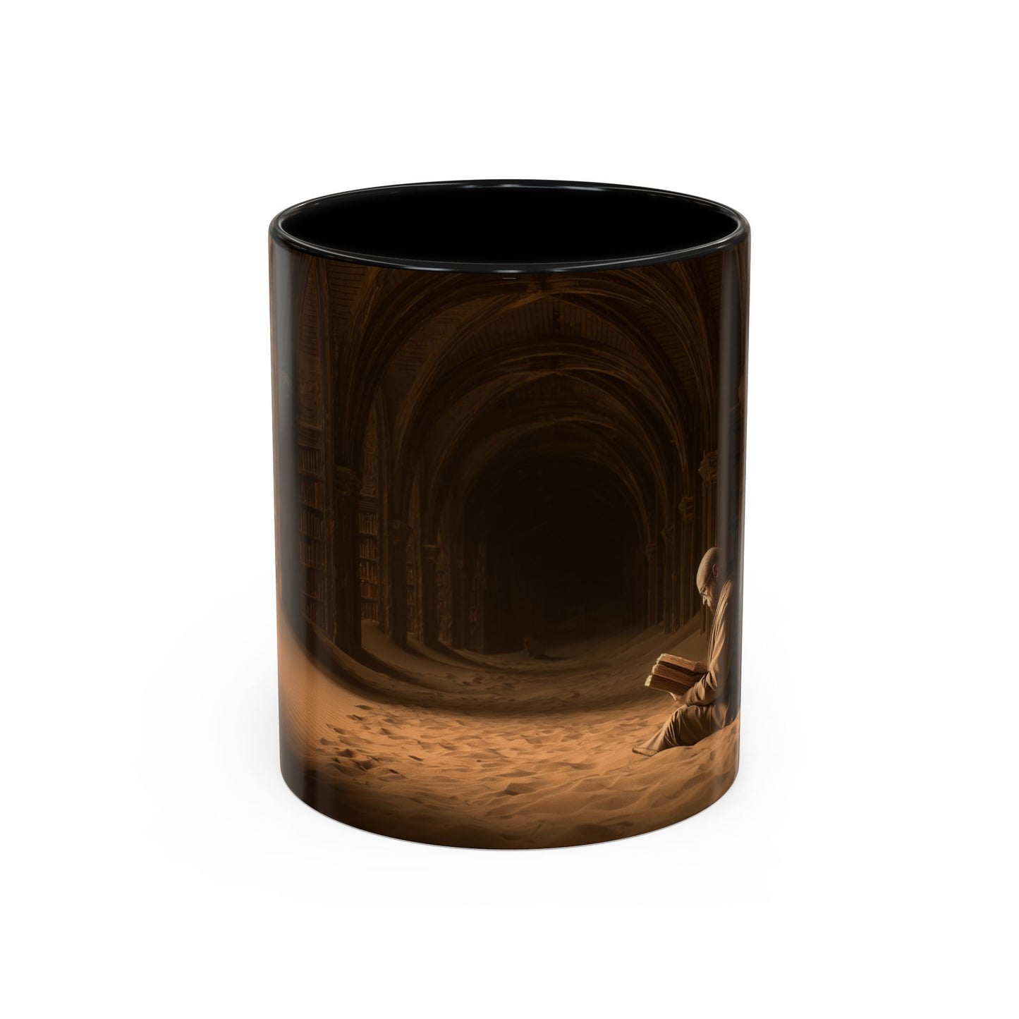 Deep Focus Mug (USA) - Classical Music for Thinking Mug, Peaceful Library Mug, Nature Library Mug, Apocalyptic Library Mug