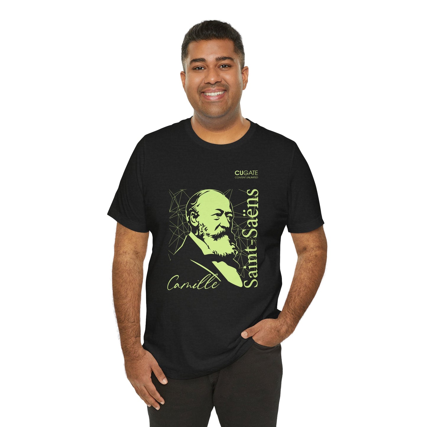 Saint-Saëns T-Shirt (Dark): Classical Composer T-Shirt, Classical Music Shirt, Camille Saint-Saëns Tribute Tee