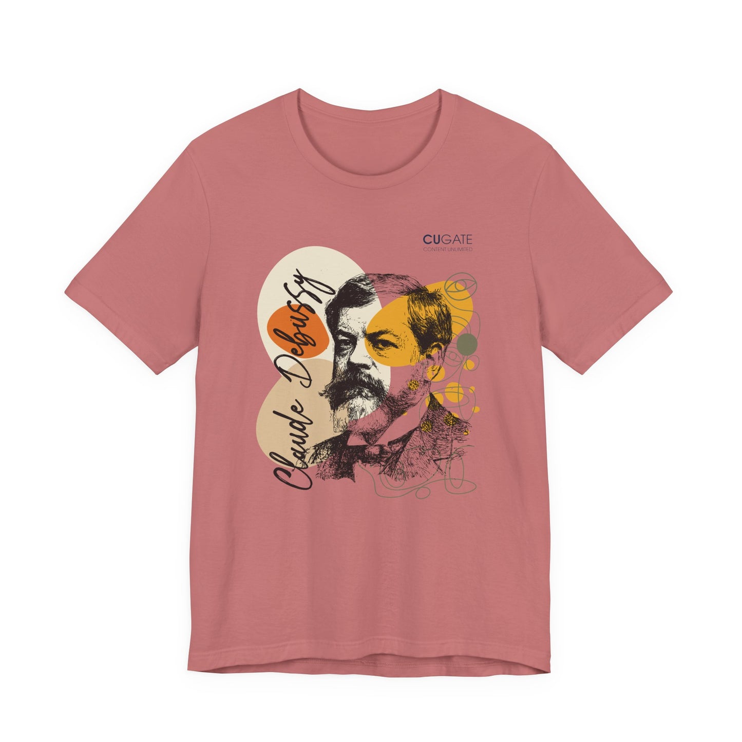 Debussy T-Shirt (Light): Classical Music T-Shirt, Debussy Shirt, Claude Debussy Gift, Debussy Tribute Tee
