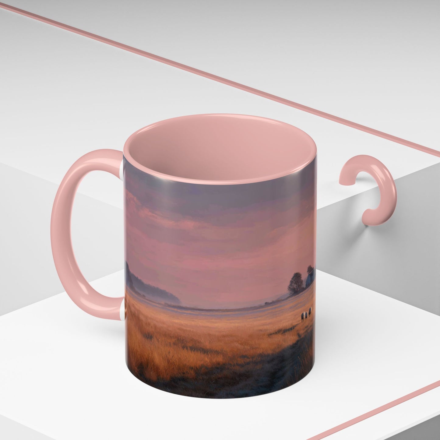 Slow Living Mug (EU) - Relaxation and Meditation Mug, Peaceful Countryside Mug, Farm and Country Mug