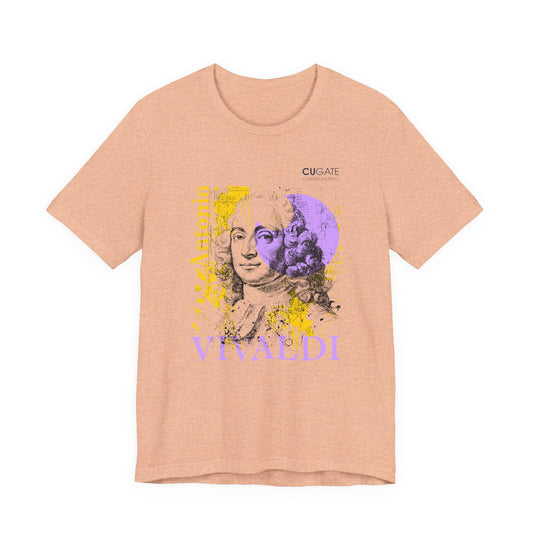 Vivaldi T-Shirt (Light): Classical Composer T-Shirt, Classical Music Shirt, Antonio Vivaldi Tribute Tee