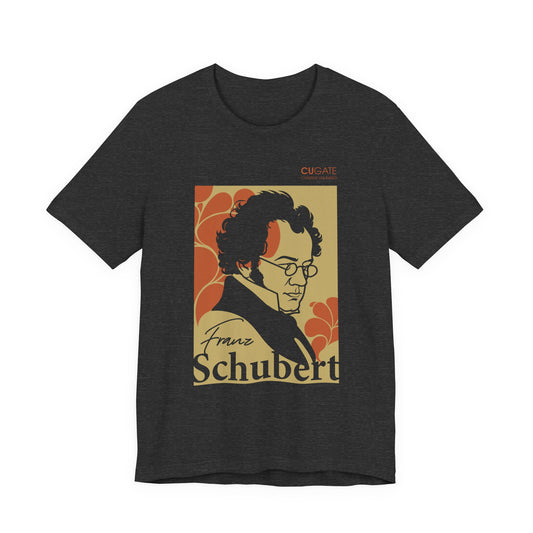 Schubert T-Shirt (Dark): Classical Composer T-Shirt, Classical Music Shirt, Franz Schubert Tribute Tee