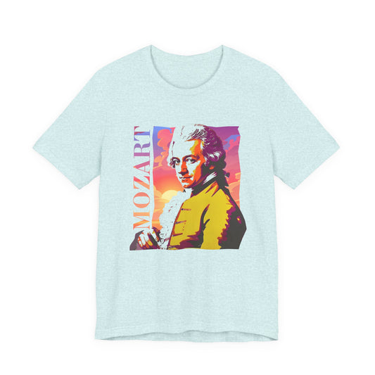 Mozart Sunset T-Shirt: Classical Music T-Shirt, Mozart Shirt, Wolfgang Amadeus Mozart Gift, Mozart Tribute Tee