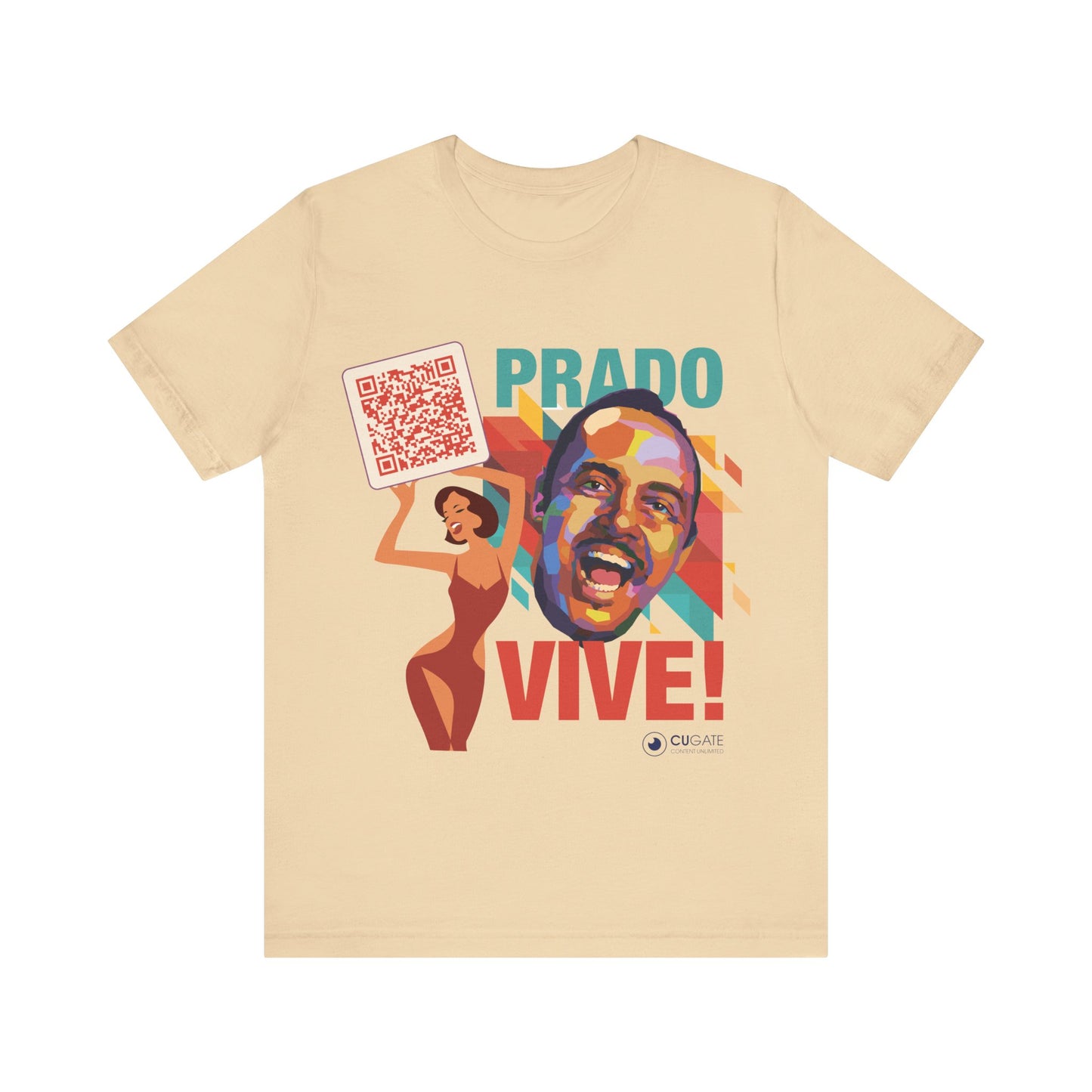 Prado Vive T-Shirt, Mambo T-Shirt Latin Music T-Shirt (QR-Playlist Included)