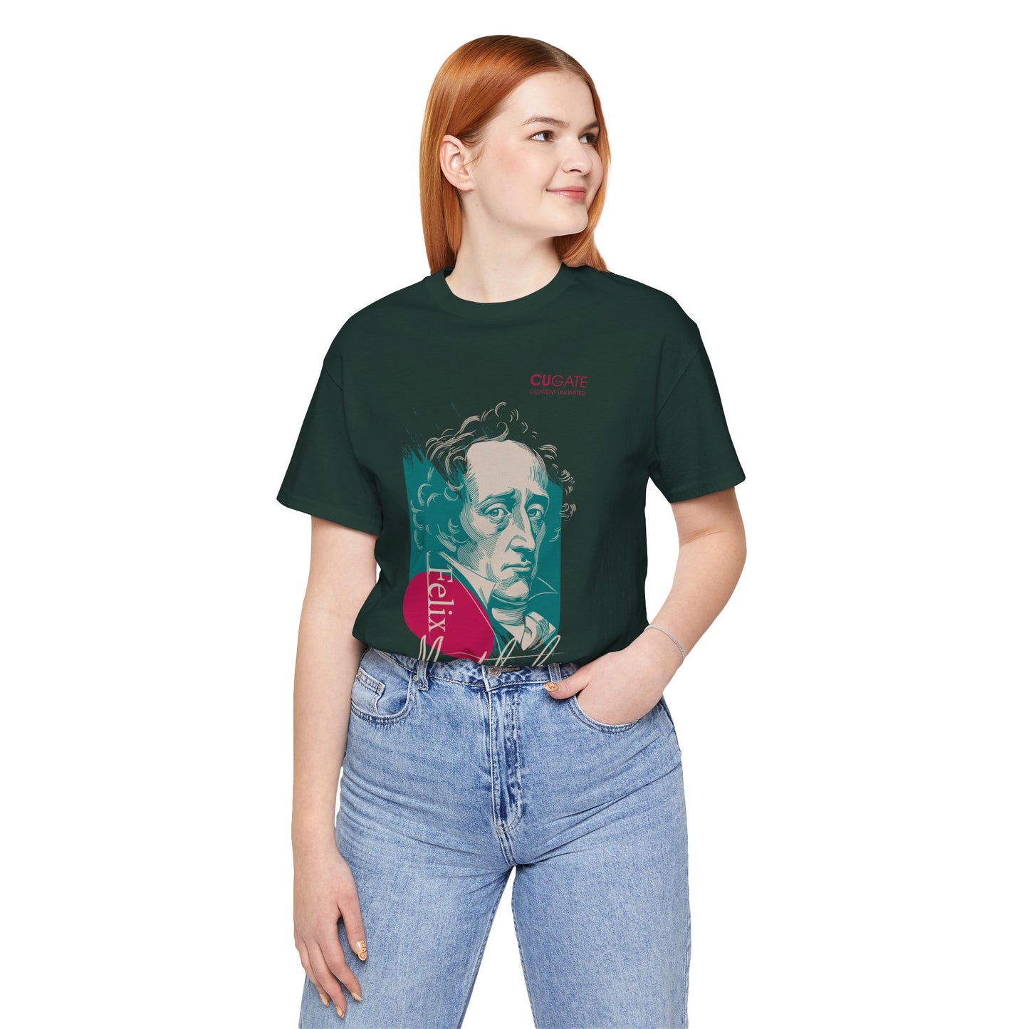 Felix Mendelssohn T-Shirt (Dark): Mendelssohn's Classical Music T-Shirt, Mendelssohn Shirt, Felix Mendelssohn Gift, Mendelssohn Tribute Tee