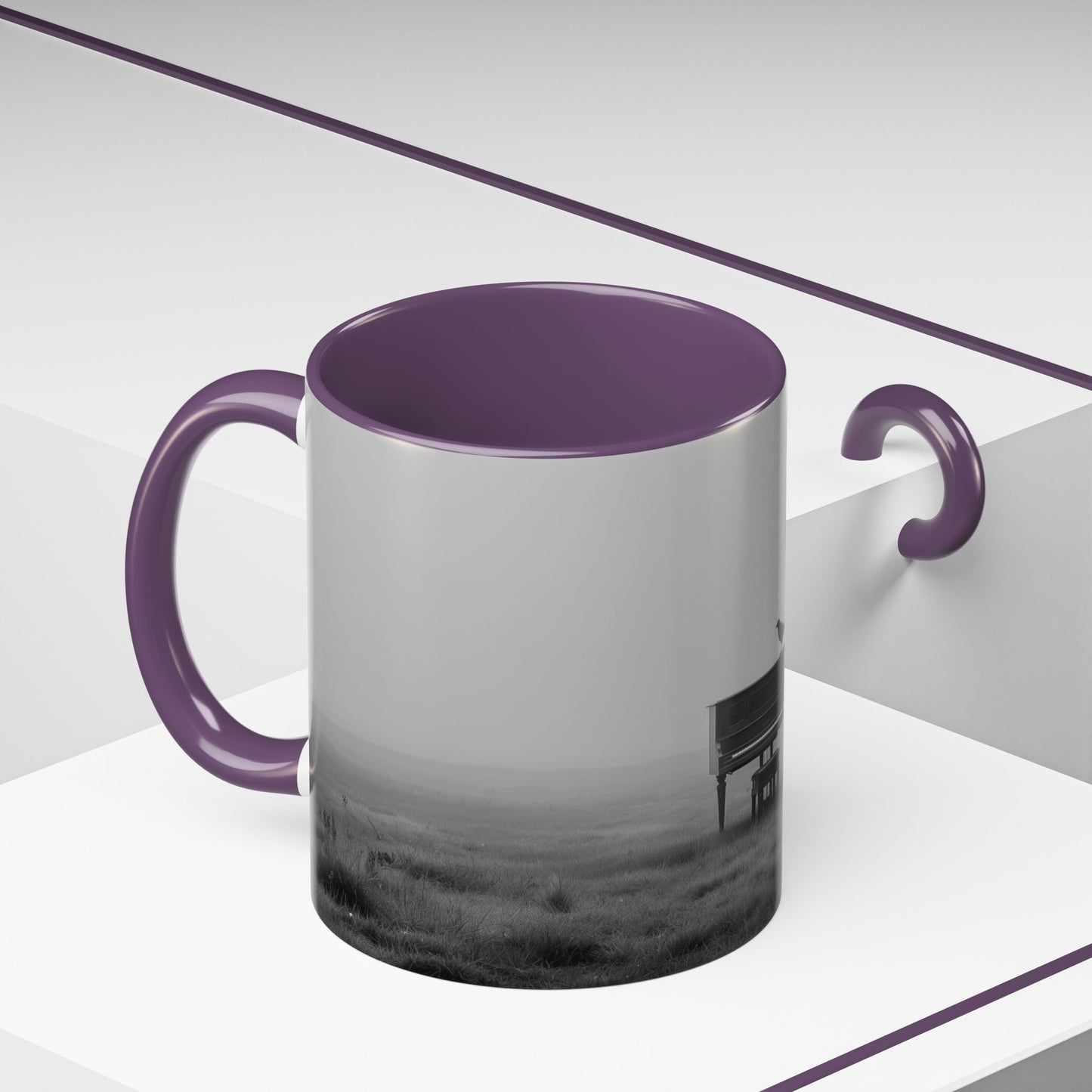 Mozart Piano Mug (EU) - Piano Mug, Piano Music Mug, Mozart Inspired Mug, Upright Piano Mug