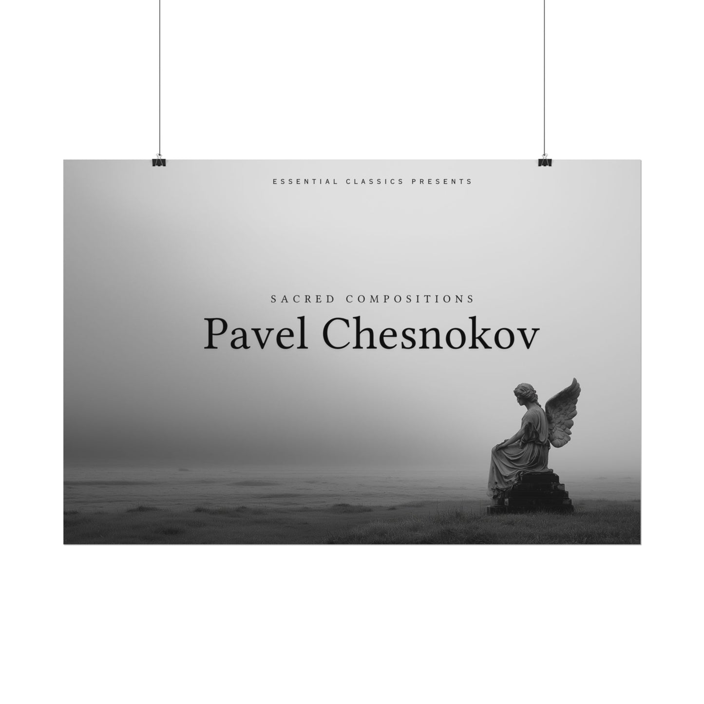 Pavel Chesnokov - Sacred Compositions Print, Angel Poster, Spiritual Print, Religious Poster, Choral Music Print