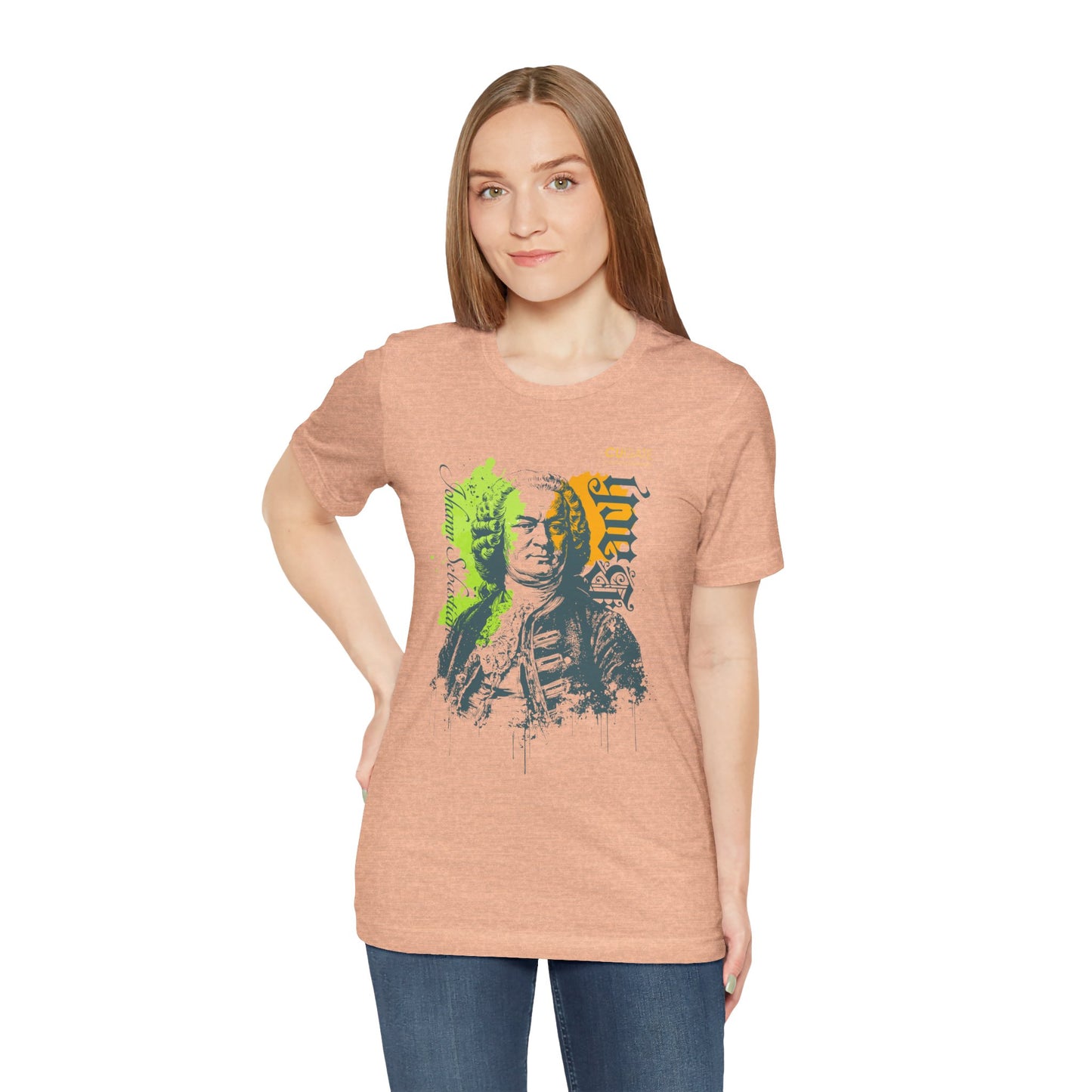 Bach T-Shirt (Light): Classical Music T-Shirt, Bach Shirt, Johann Sebastian Bach Gift