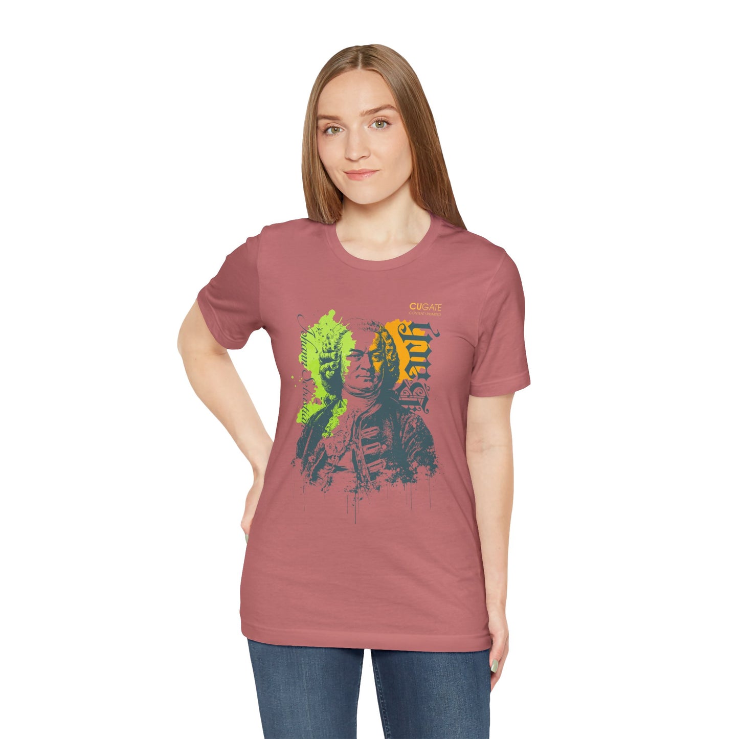 Bach T-Shirt (Light): Classical Music T-Shirt, Bach Shirt, Johann Sebastian Bach Gift