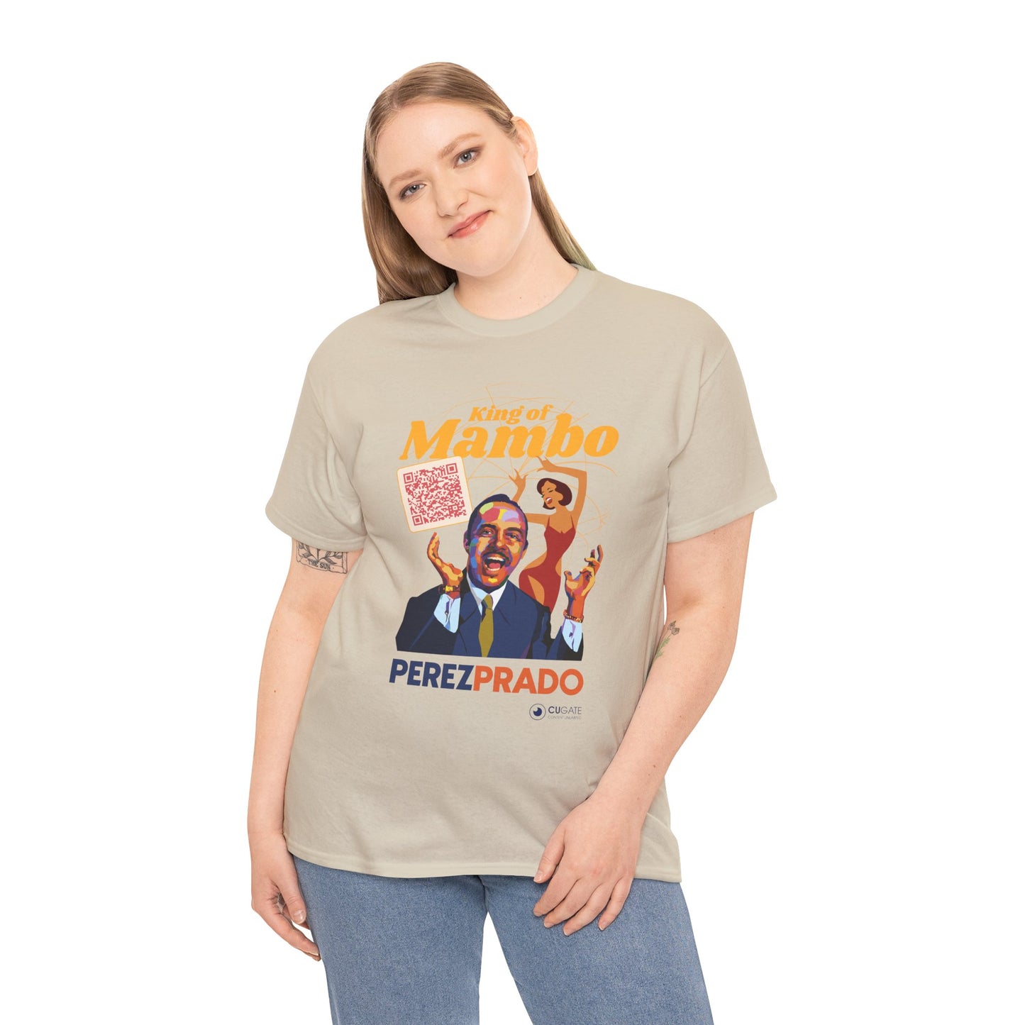 Mambo T-Shirt - Prado Vive T-Shirt, Latin Music T-Shirt (QR-Playlist Included), Latin Music Shirt, Perez Prado Tee