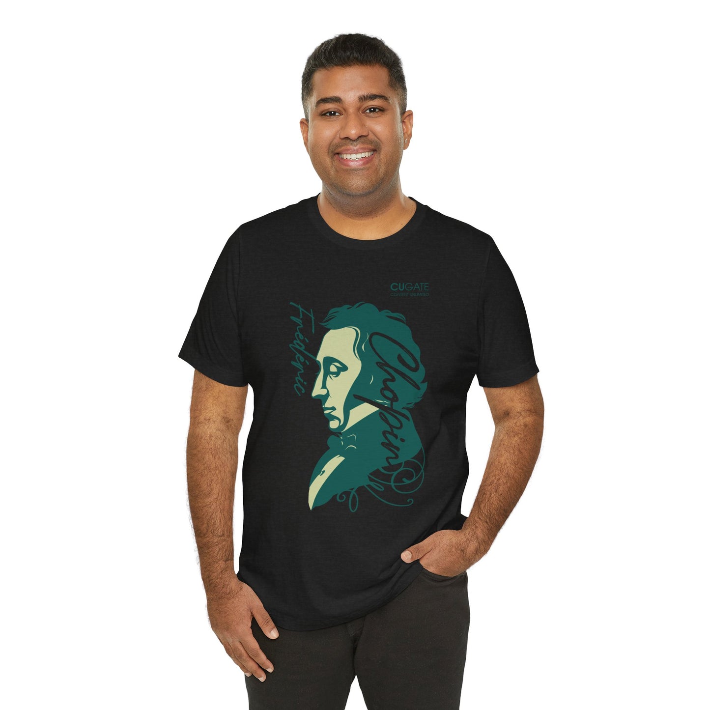 Chopin T-Shirt (Dark): Classical Music T-Shirt, Chopin Shirt, Frédéric Chopin Gift
