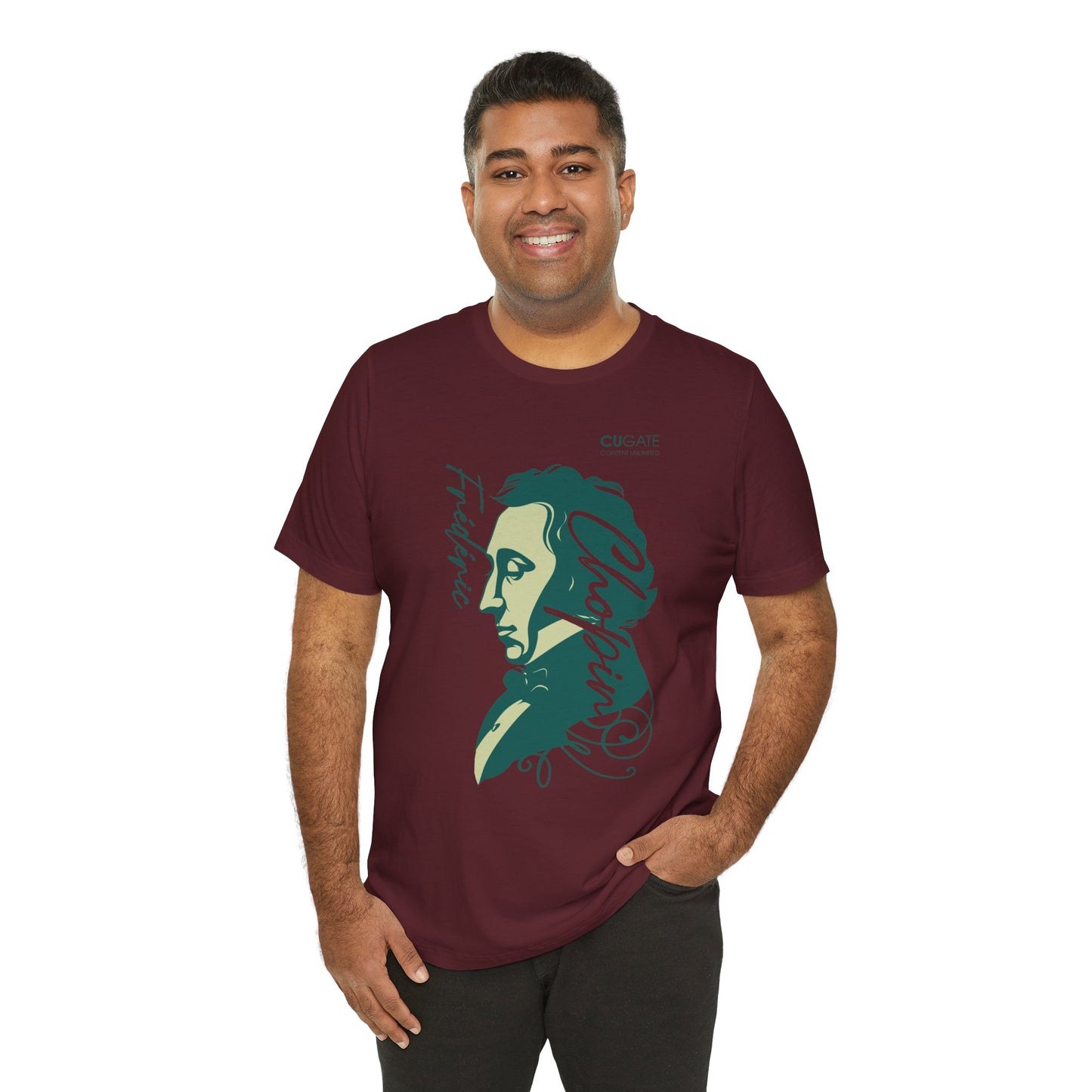 Chopin T-Shirt (Dark): Classical Music T-Shirt, Chopin Shirt, Frédéric Chopin Gift