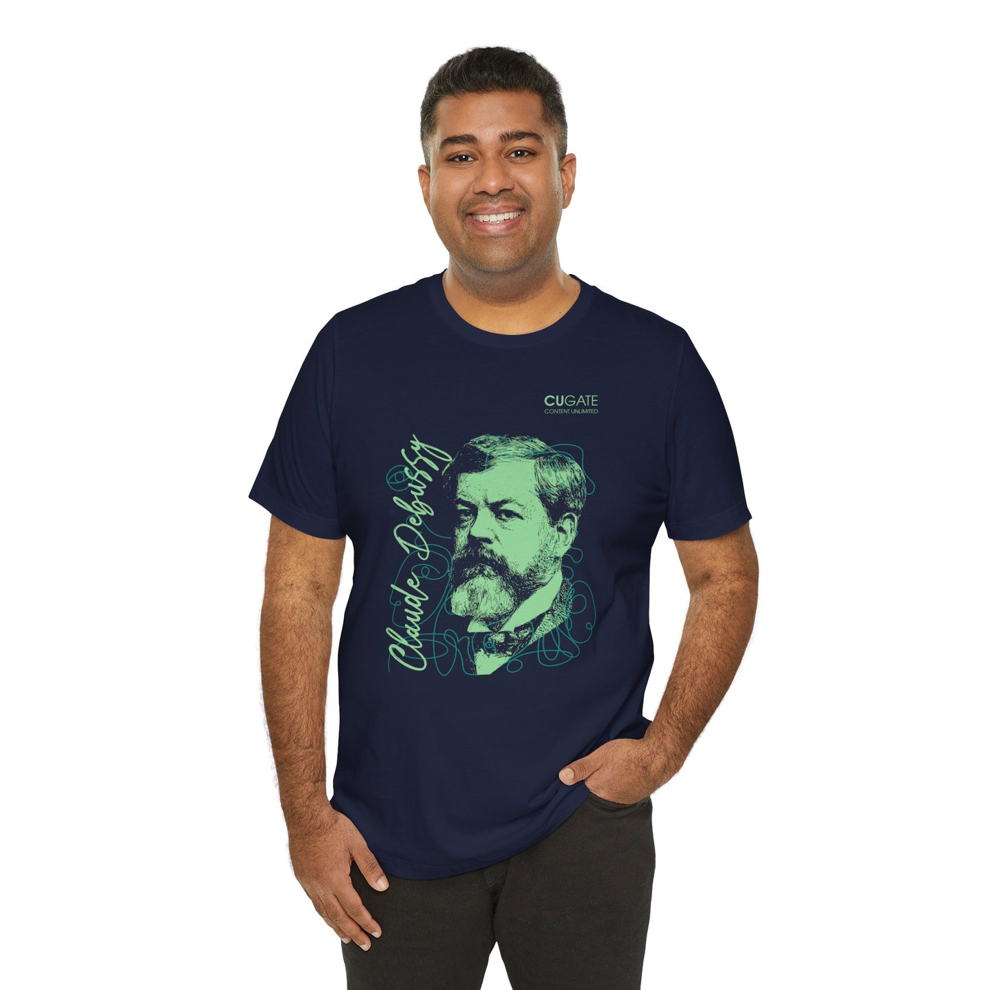 Debussy T-Shirt (Dark): Classical Music T-Shirt, Debussy Shirt, Claude Debussy Gift, Debussy Tribute Tee