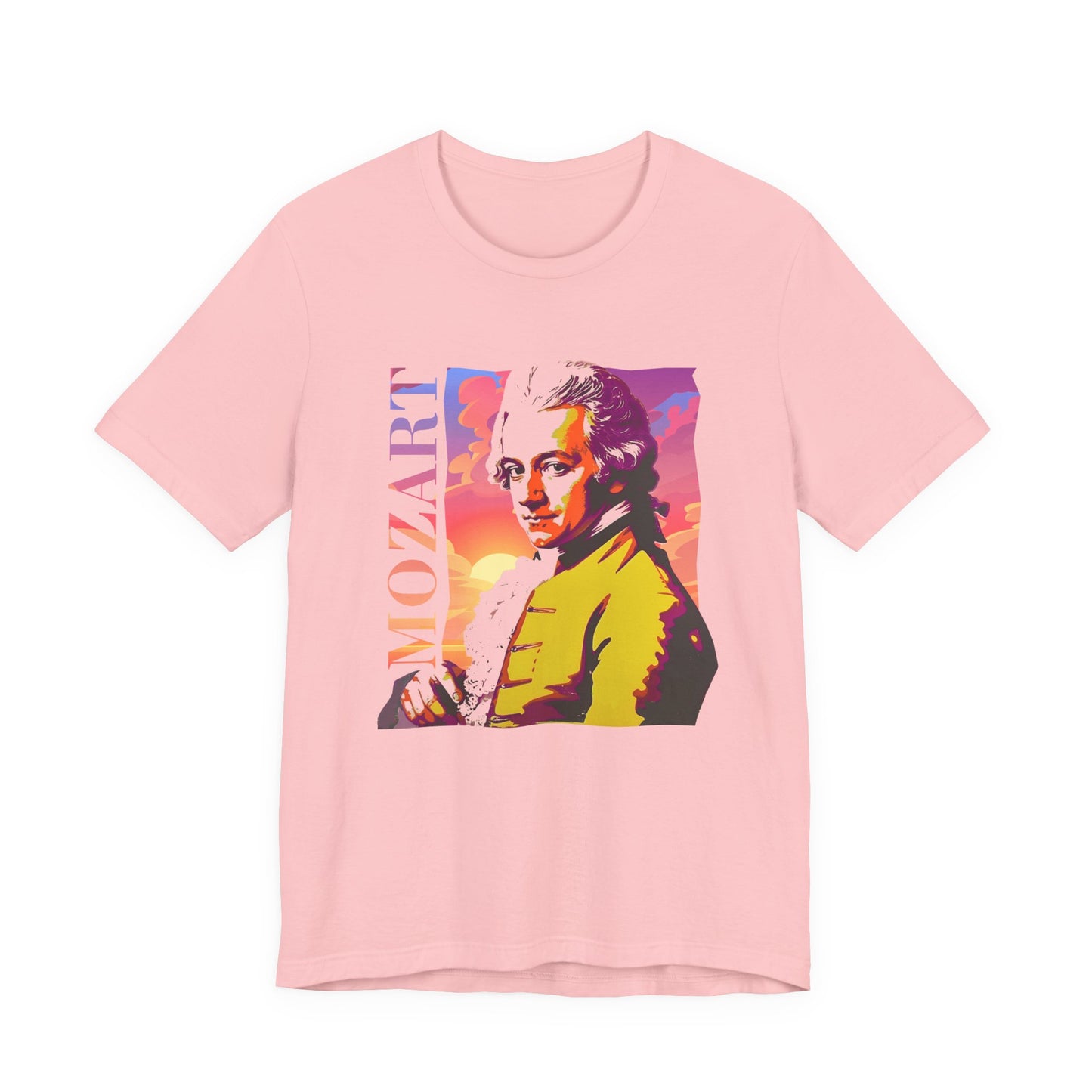 Mozart Sunset T-Shirt: Classical Music T-Shirt, Mozart Shirt, Wolfgang Amadeus Mozart Gift, Mozart Tribute Tee