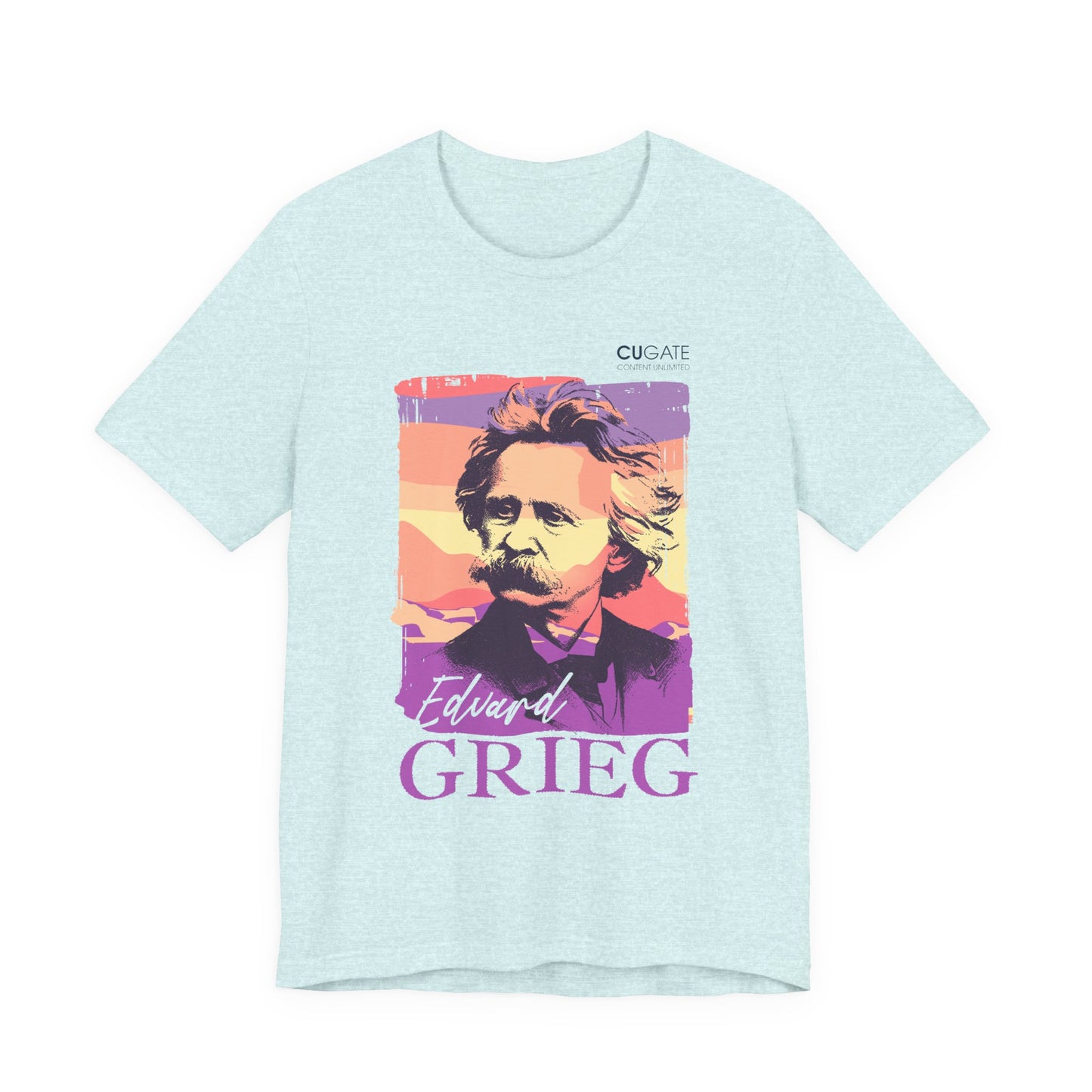 Grieg T-Shirt (Light): Classical Music T-Shirt, Grieg Shirt, Music T-Shirt Gift, Norwegian Folk Music Tee, Scandinavian Classic Music Shirt