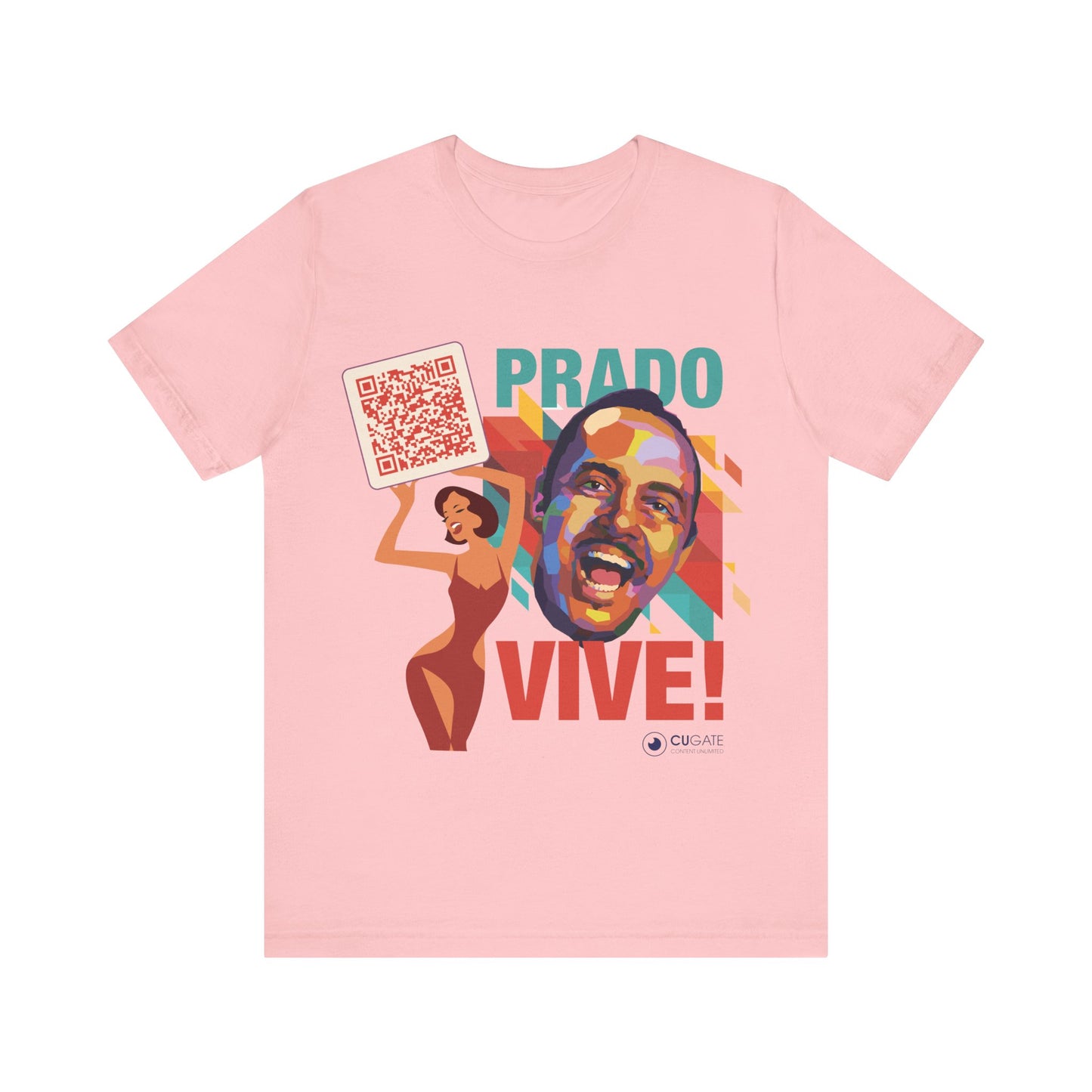 Prado Vive T-Shirt, Mambo T-Shirt Latin Music T-Shirt (QR-Playlist Included)