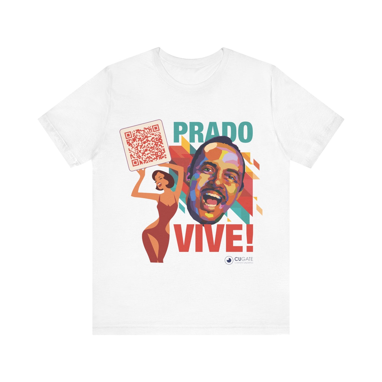 Prado Vive T-Shirt, Mambo T-Shirt Latin Music T-Shirt (QR-Playlist Included)