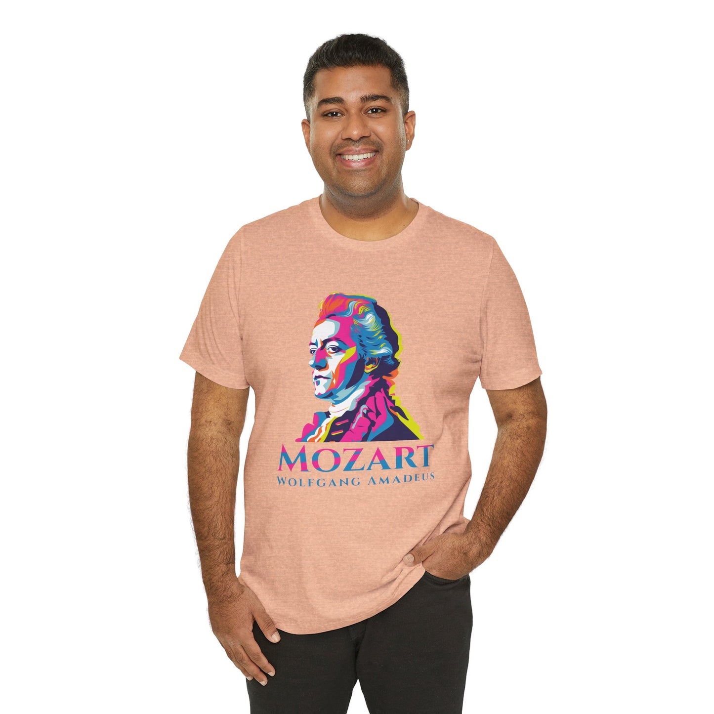 Mozart Statue T-Shirt: Classical Music T-Shirt, Mozart Shirt, Wolfgang Amadeus Mozart Gift, Mozart Tribute Tee, Mozart Profile Tee