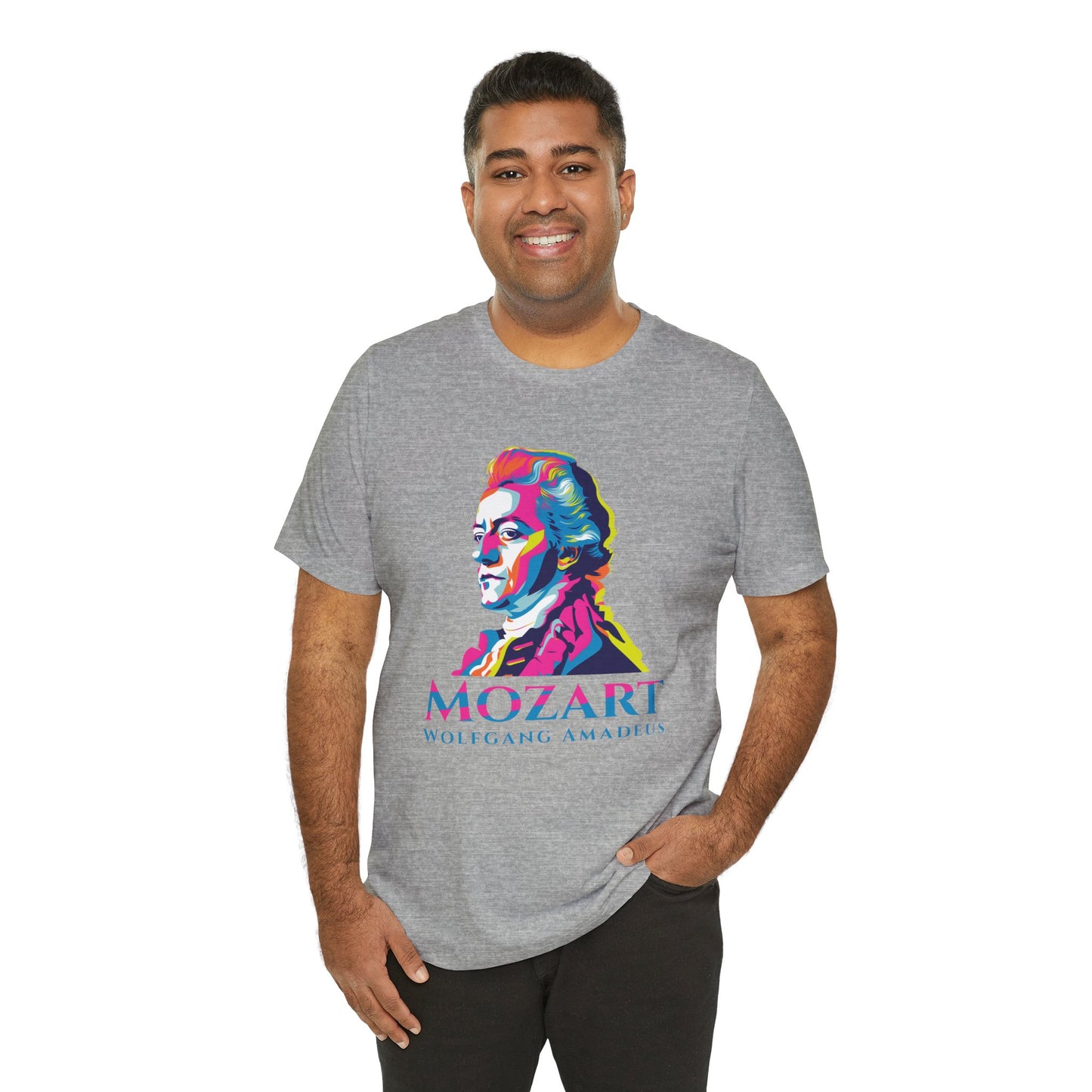 Mozart Statue T-Shirt: Classical Music T-Shirt, Mozart Shirt, Wolfgang Amadeus Mozart Gift, Mozart Tribute Tee, Mozart Profile Tee