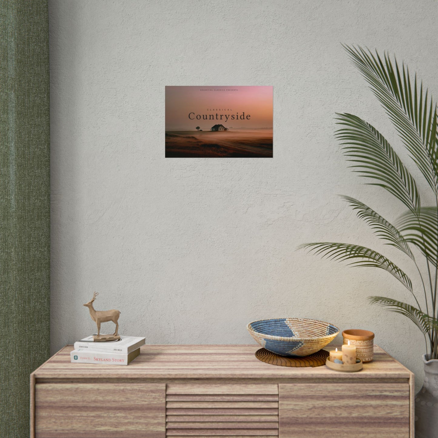 Countryside Serenity Poster Inspired by Mozart, Bach and Beethoven - Nature Poster