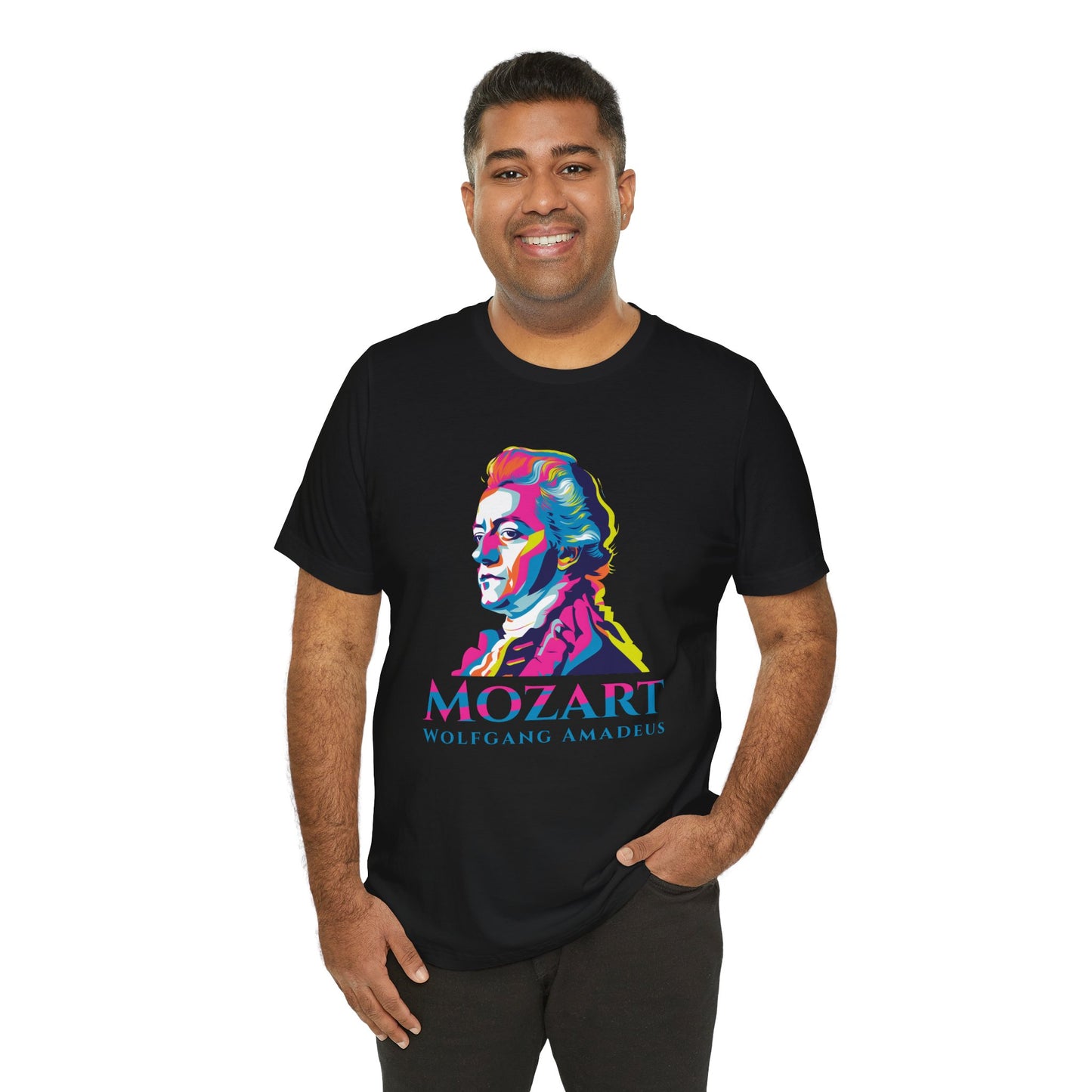 Mozart Statue T-Shirt: Classical Music T-Shirt, Mozart Shirt, Wolfgang Amadeus Mozart Gift, Mozart Tribute Tee, Mozart Profile Tee