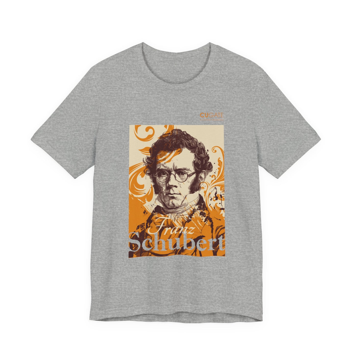 Schubert T-Shirt (Light): Classical Composer T-Shirt, Classical Music Shirt, Franz Schubert Tribute Tee