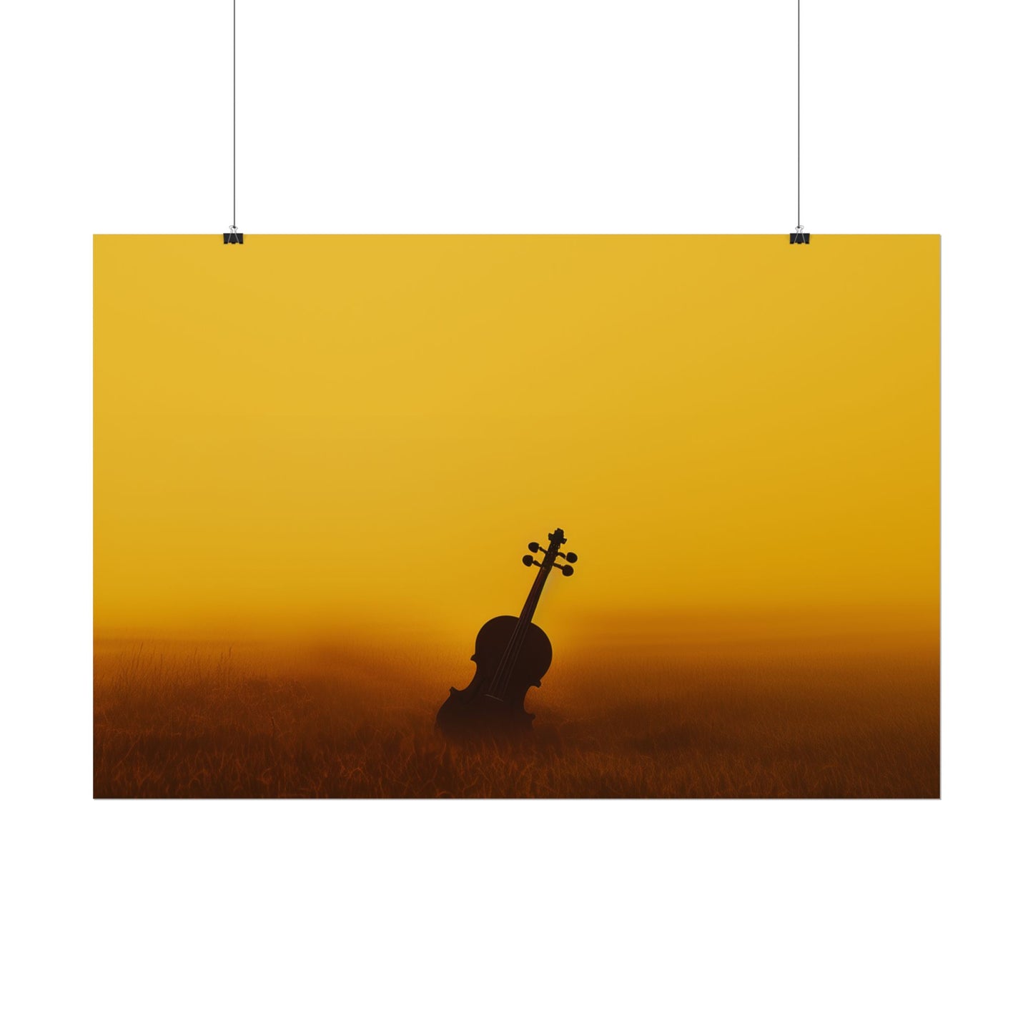 Without Words: Summer & Strings - Classical Violin Poster, Summer Print, Classical Music Print, Calm Music Poster, Stings Lover Print