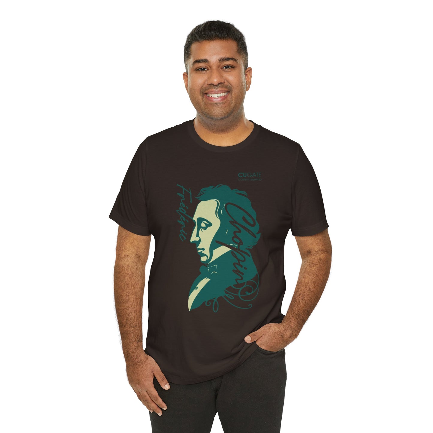 Chopin T-Shirt (Dark): Classical Music T-Shirt, Chopin Shirt, Frédéric Chopin Gift