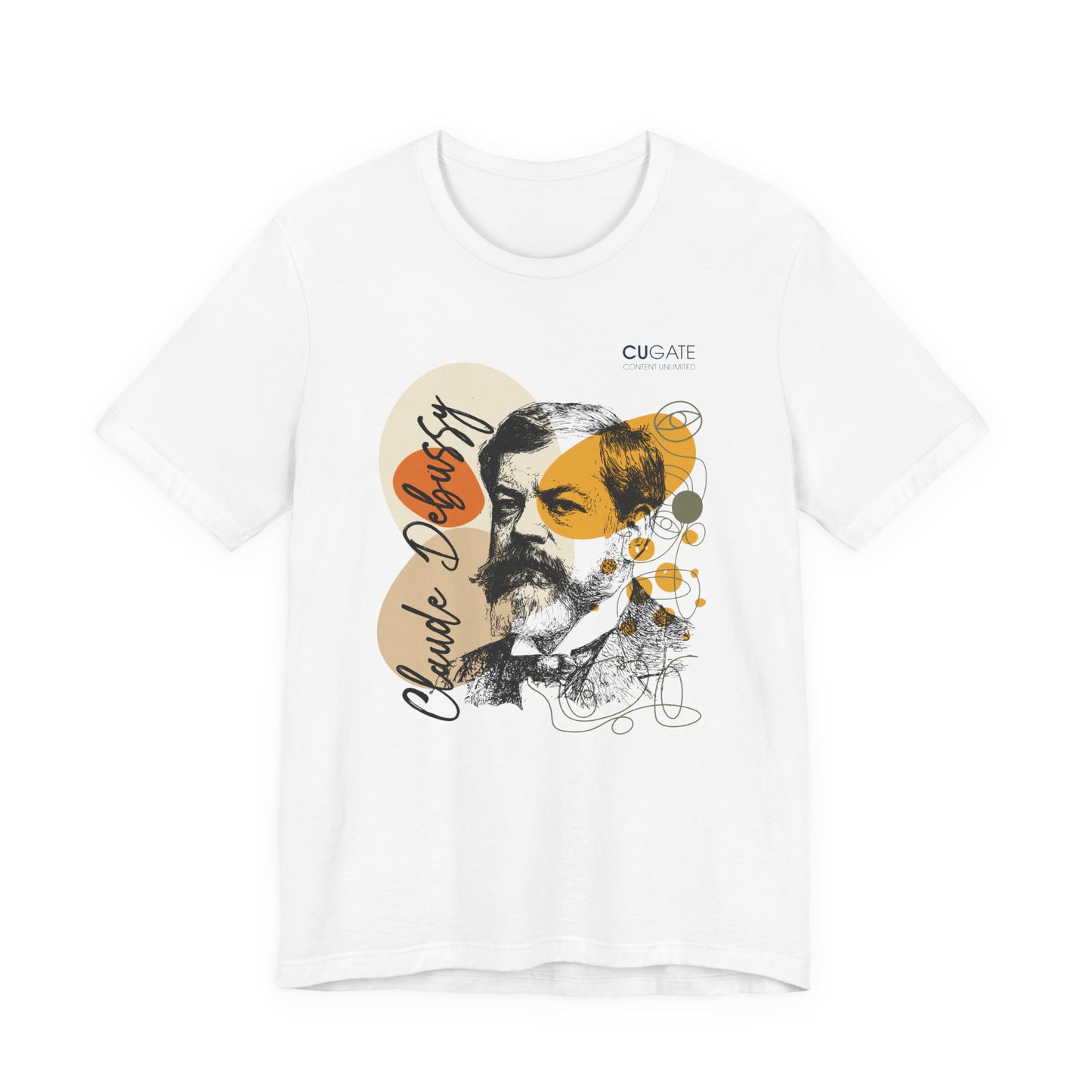 Debussy T-Shirt (Light): Classical Music T-Shirt, Debussy Shirt, Claude Debussy Gift, Debussy Tribute Tee