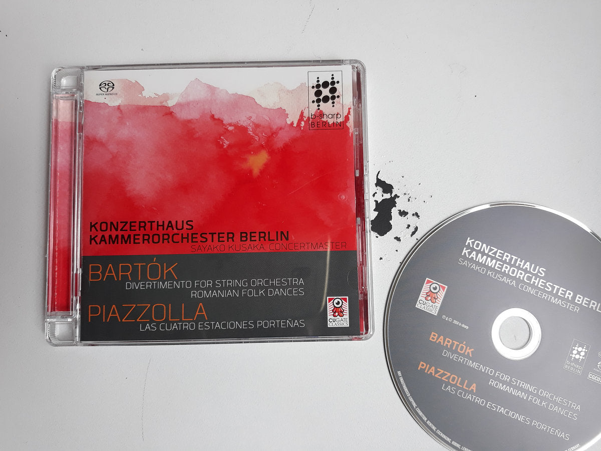 Bartok: Divertimento for String Orchestra, Sz. 113 I Romanian Folk Dances, SZ. 56 I Piazzolla: Las Cuatro Estaciones Porteñas by Konzerthaus Kammerorchester Berlin / Sayako Kusaka (CD)