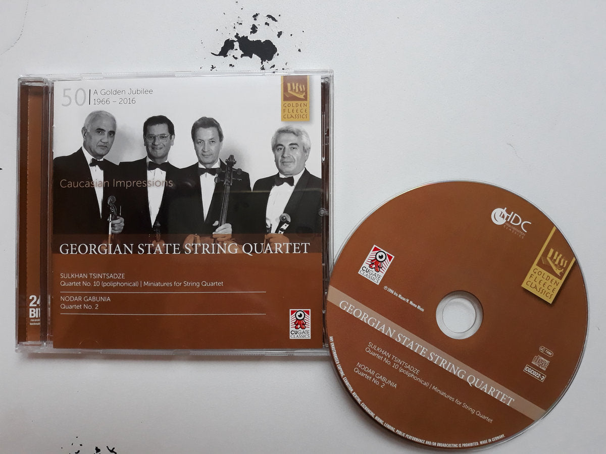 Sulkhan Tsintsadze: Quartet No.10 (Poliphonical) I Miniatures for String Quartet I Nodar Gabunia: Quartet No.2 by Georgian State String Quartet (CD)