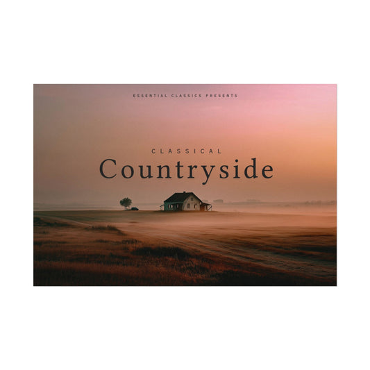 Countryside Serenity Poster Inspired by Mozart, Bach and Beethoven - Nature Poster
