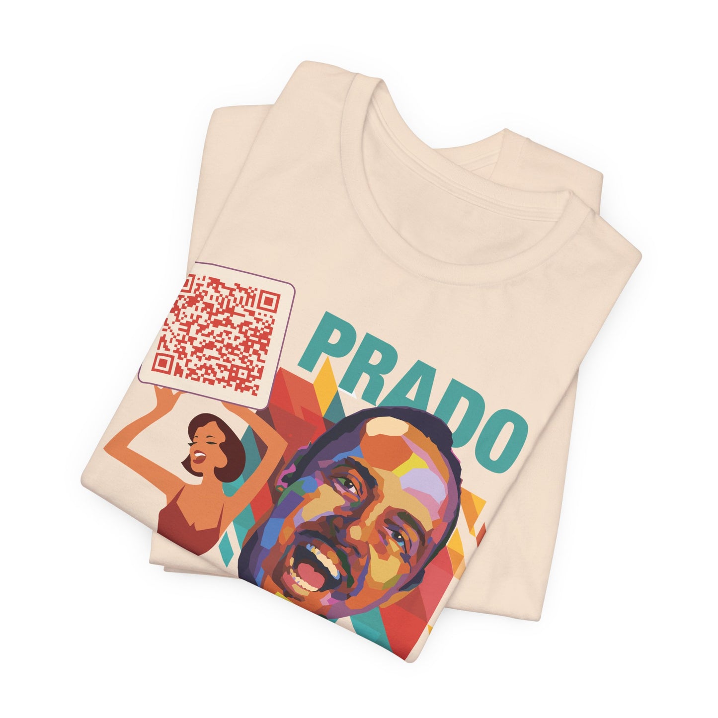 Prado Vive T-Shirt- Mambo T-Shirt, Latin Music T-Shirt (QR-Playlist Included), Playlist Tee