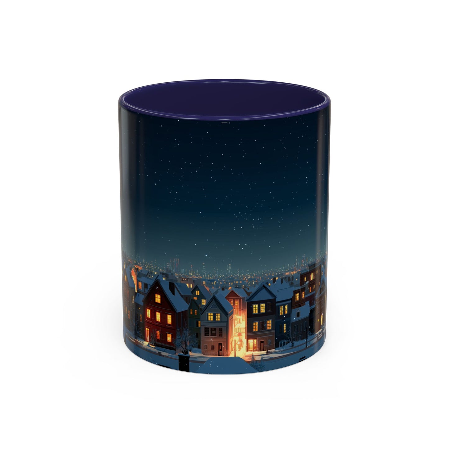 Happy New Year Mug (USA) - Classical Music Celebration Mug, Night Sky Mug, Starry Night Mug, New Year's Resolution Mug