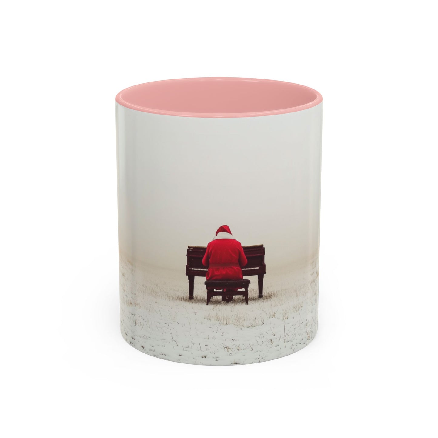 Mozart Christmas Mug (EU) - Santa Mug, Santa Playing Piano Mug, Holiday Mug, Christmas Mug, Winter Mug, Mozart Holiday Mug