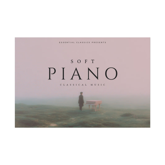Soft Piano - Classical Piano Poster, Soft Piano Print, Tranquility Print, Calm Music Poster, Classical Music Poster, Piano Lovers Print