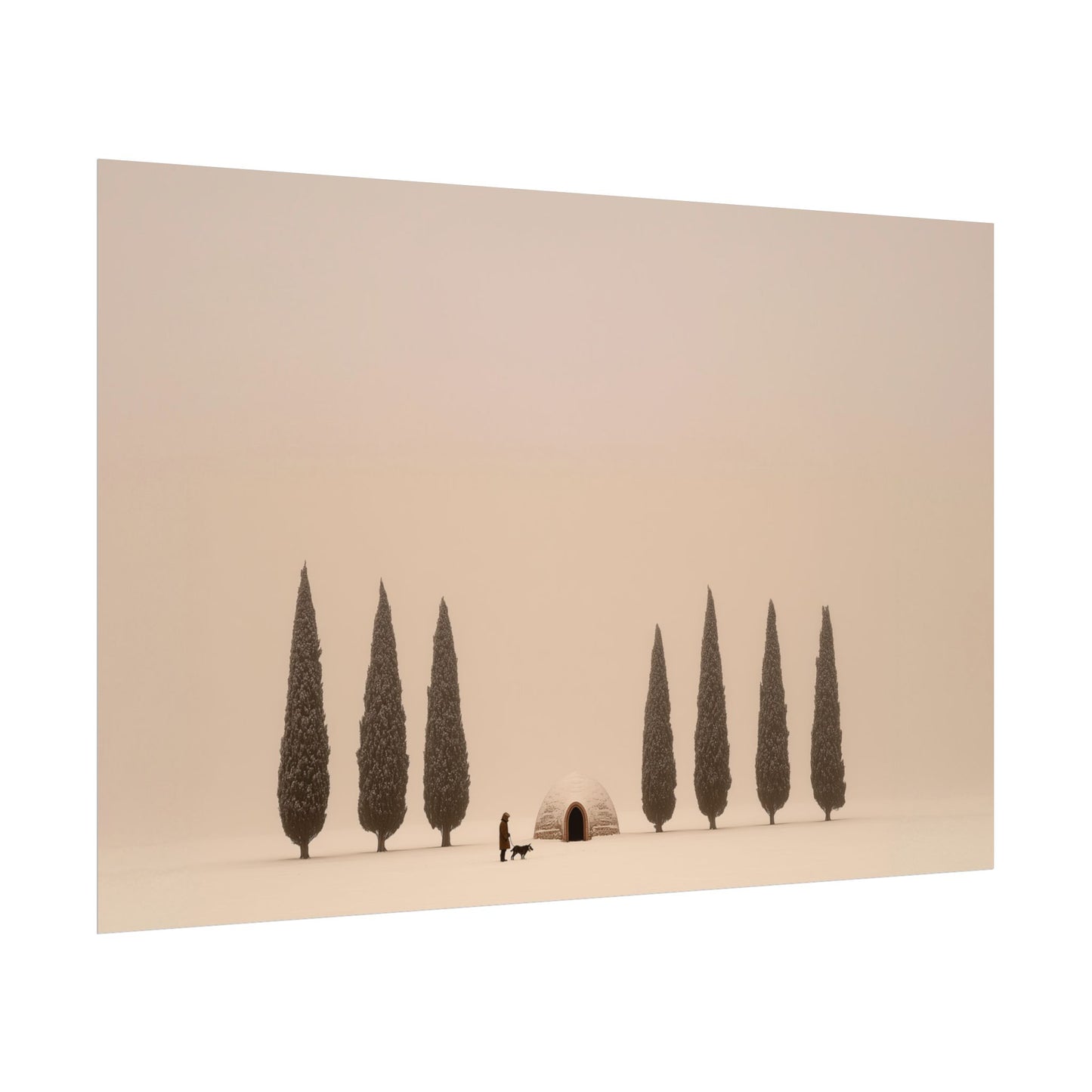 Without Words: Snowy Days - Calm Classical Music Poster, Winter Print, Snow Poster, Mozart Inspired Print, Bach Inspired poster