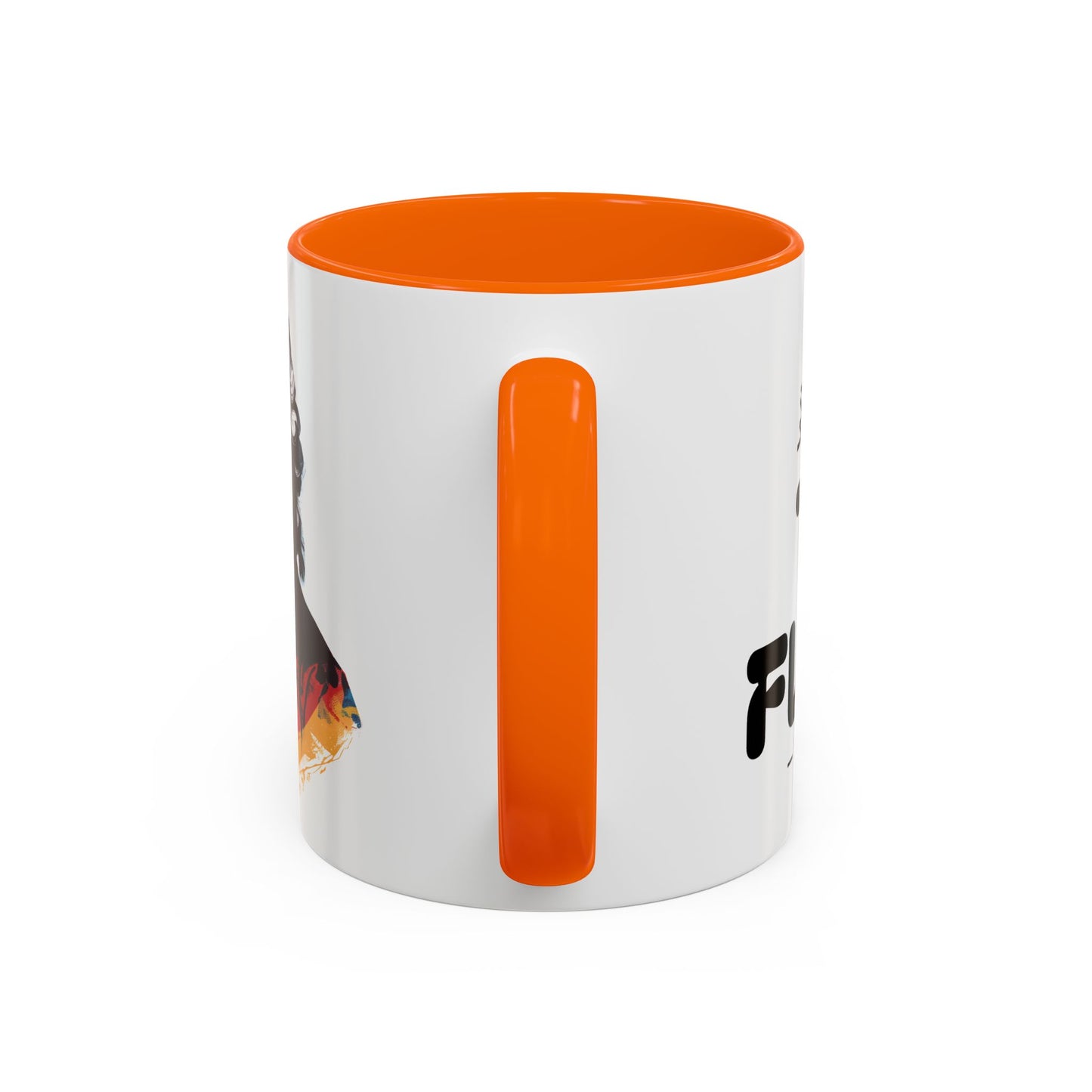 Two Flutes Mug in White (EU) - Mozart Flute Quote Mug, Mozart Mug, Classical Music Mug, Funny Mozart Quote