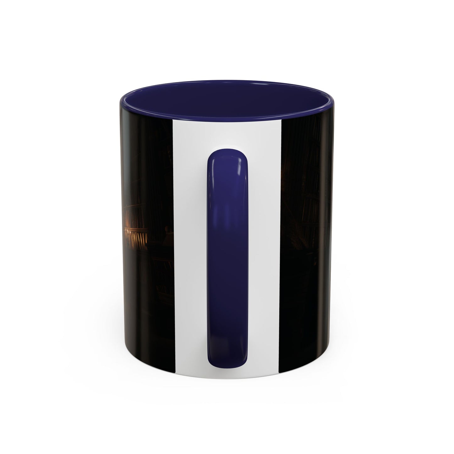 Late Night Studies Mug (EU) - Dark Library Mug, Evening Reading Mug, Moody Library Mug, Cozy Reading Mug, Library Mug