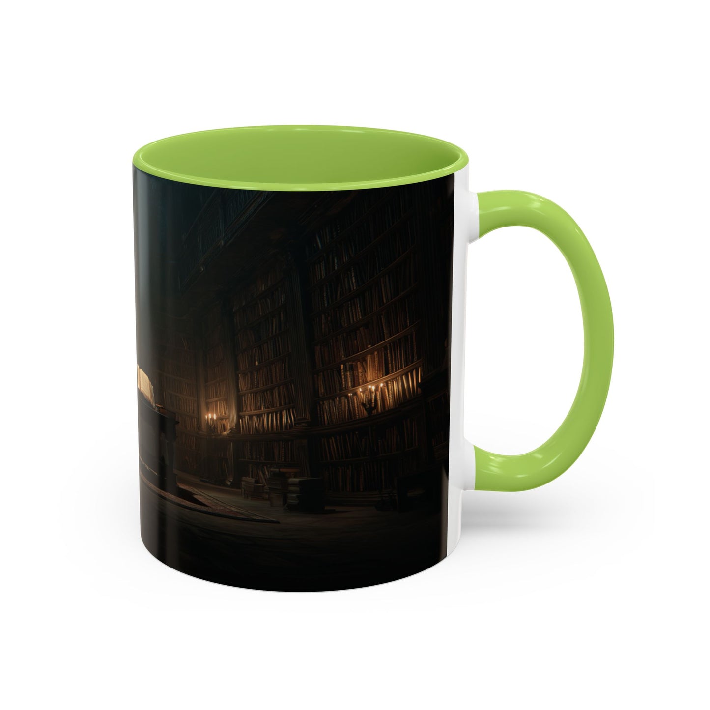 Late Night Studies Mug (EU) - Dark Library Mug, Evening Reading Mug, Moody Library Mug, Cozy Reading Mug, Library Mug