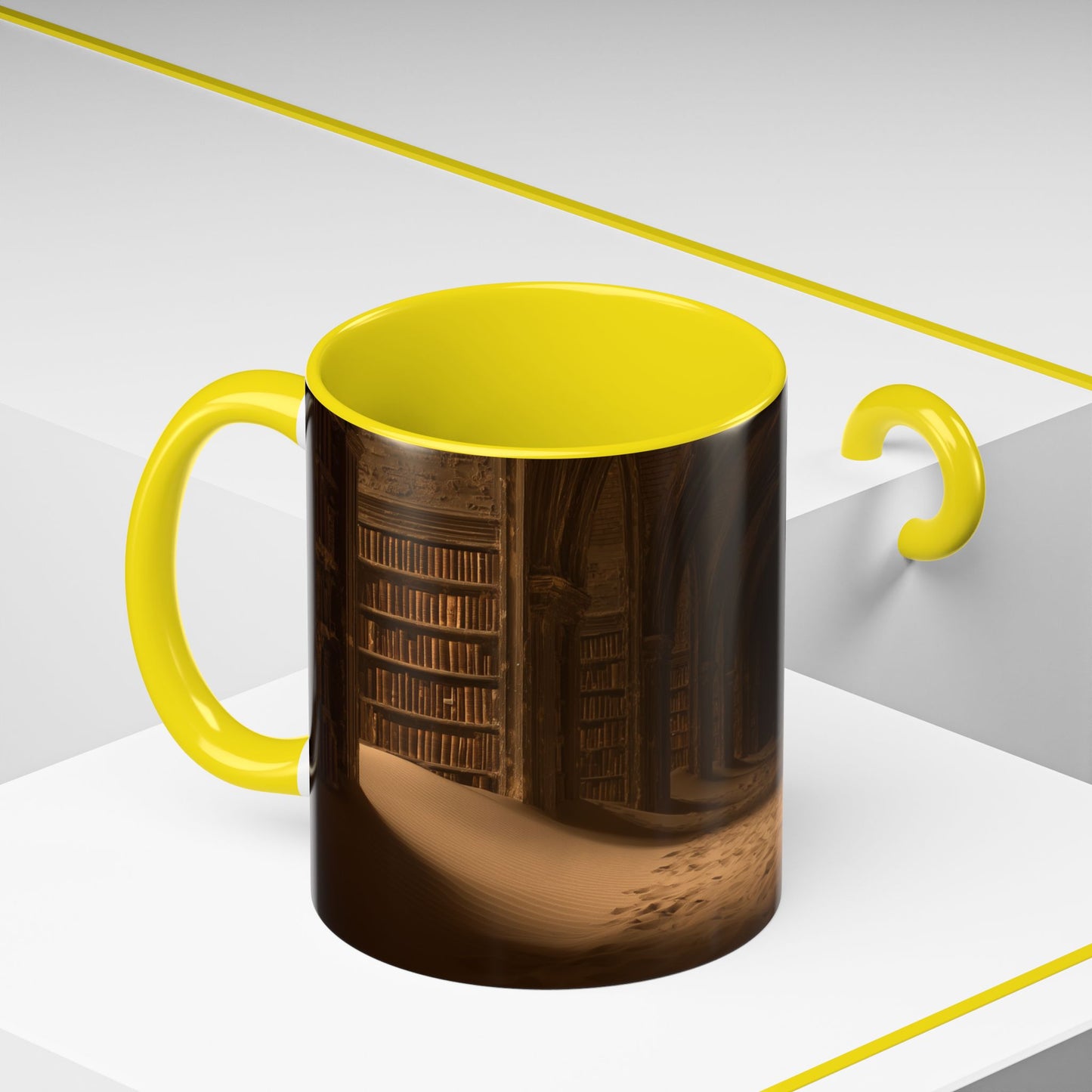 Deep Focus Mug (EU) - Classical Music for Thinking Mug, Peaceful Library Mug, Nature Library Mug, Apocalyptic Library Mug