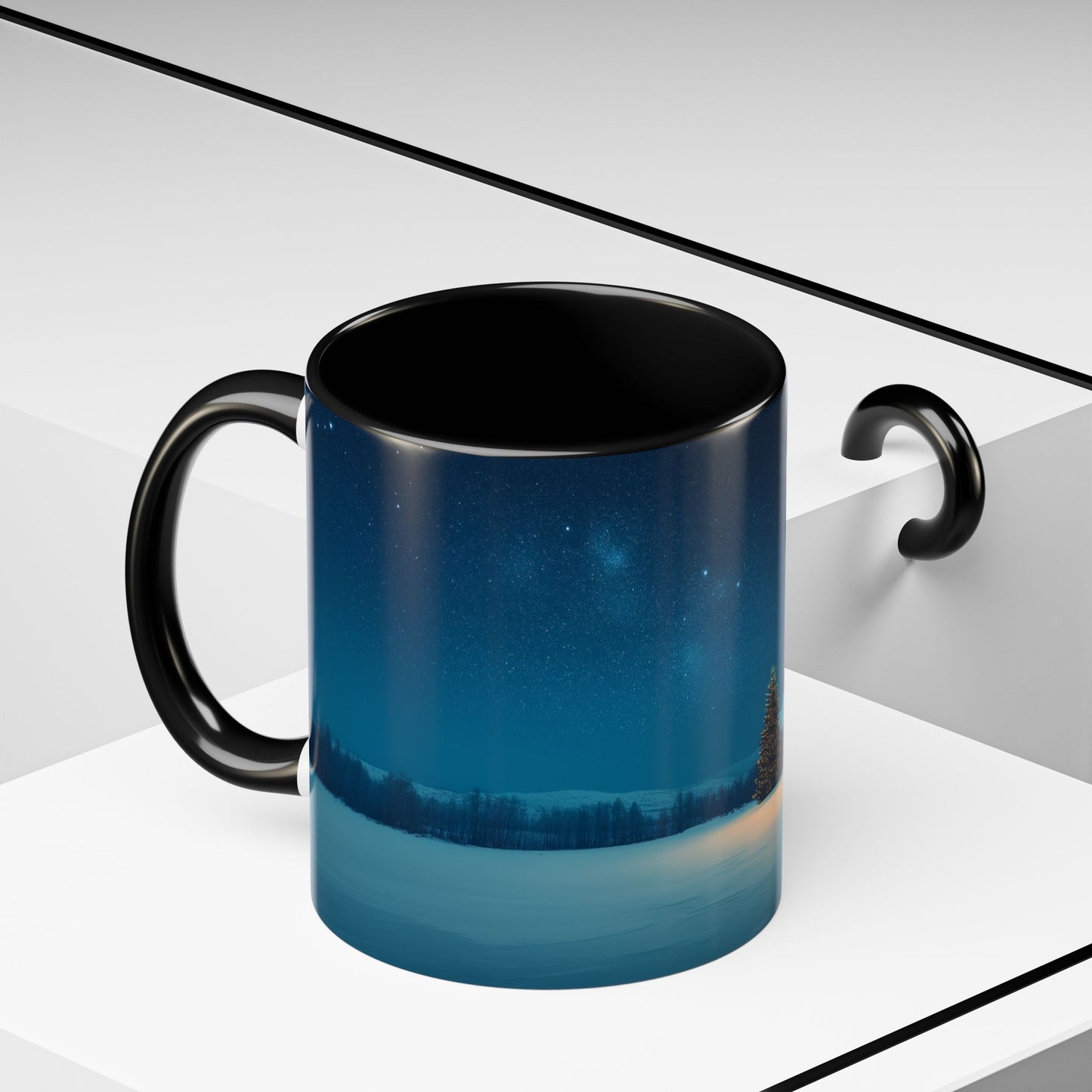 Classical Christmas Mug (EU)- Winter Hut Mug, Christmas Mug, North Pole Mug, Classical Music Mug, Christmas Decor Mug