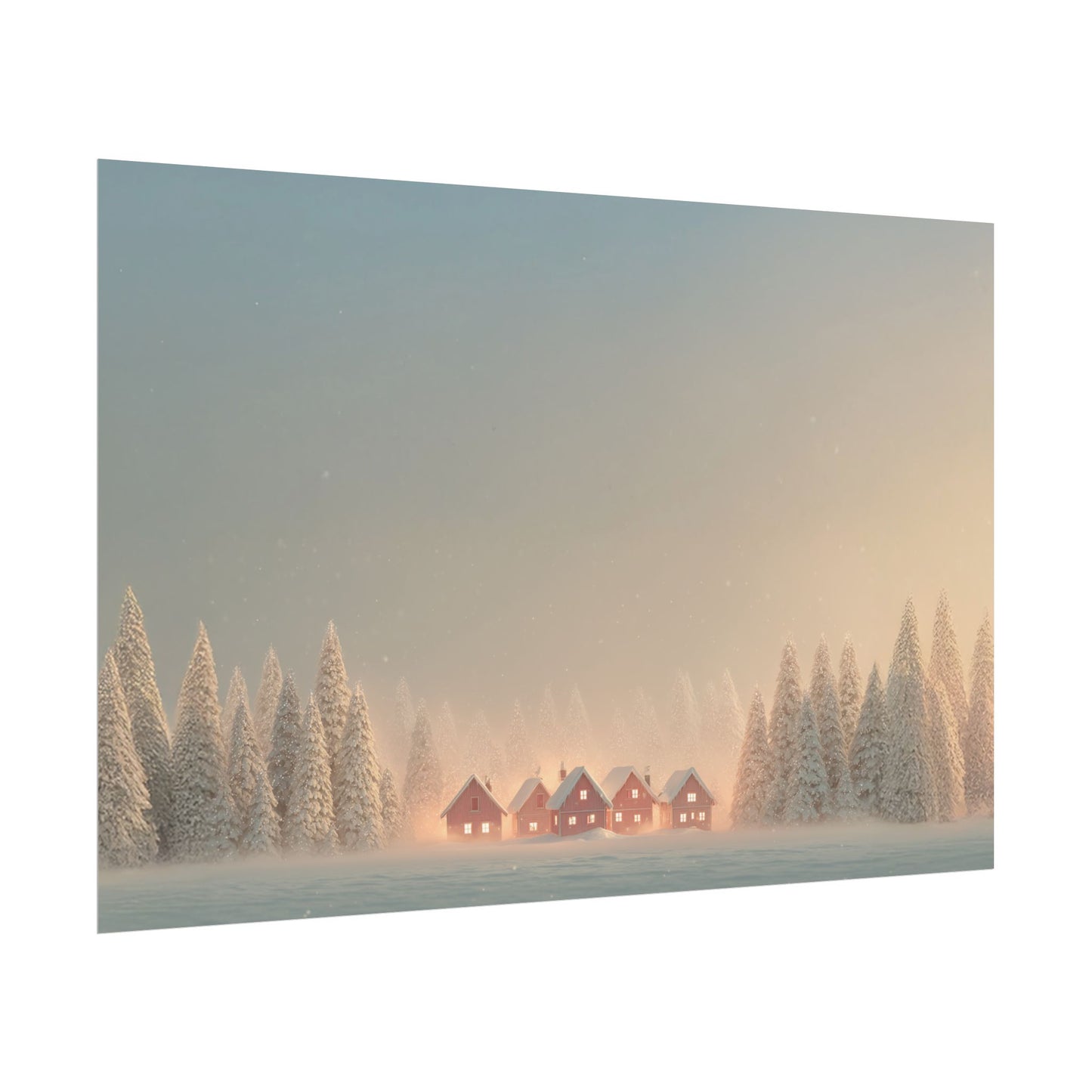 Without Words: Christmas with Strauss - Classical Christmas Print, Christmas Countryside Poster, Holiday Classics Print, Richard Strauss inspired Poster