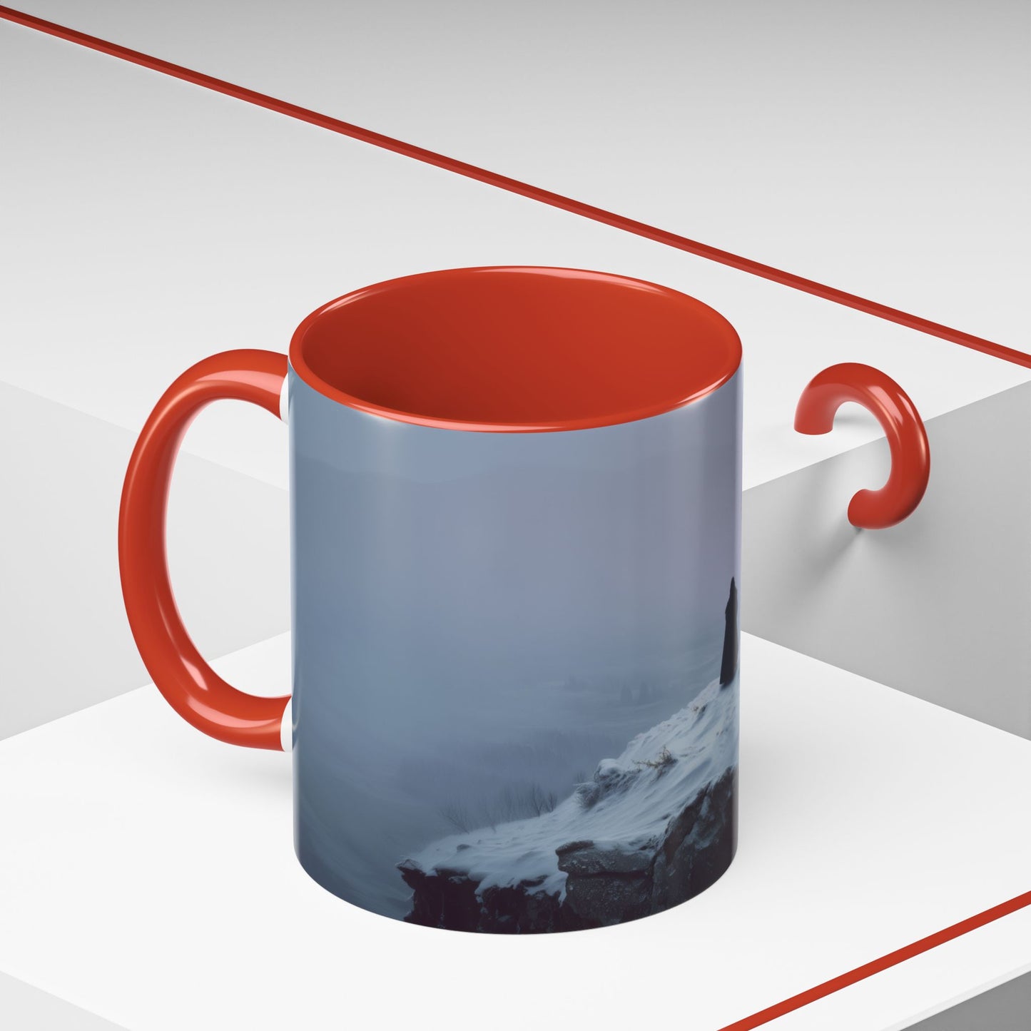 Classical Organ Mug (EU) - Majestic Art Mug, Epic Organ Music Mug, Emotional Music Mug, Mountain Mug, Winter Mug